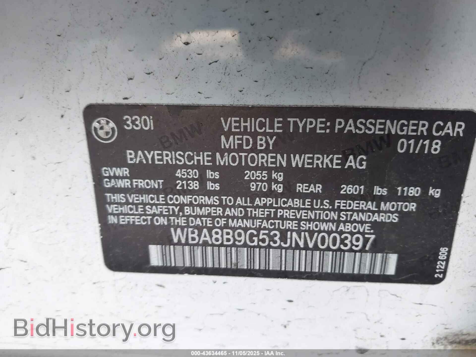 2018 BMW 330I - VIN: WBA8B9G53JNV00397 - Фото 9