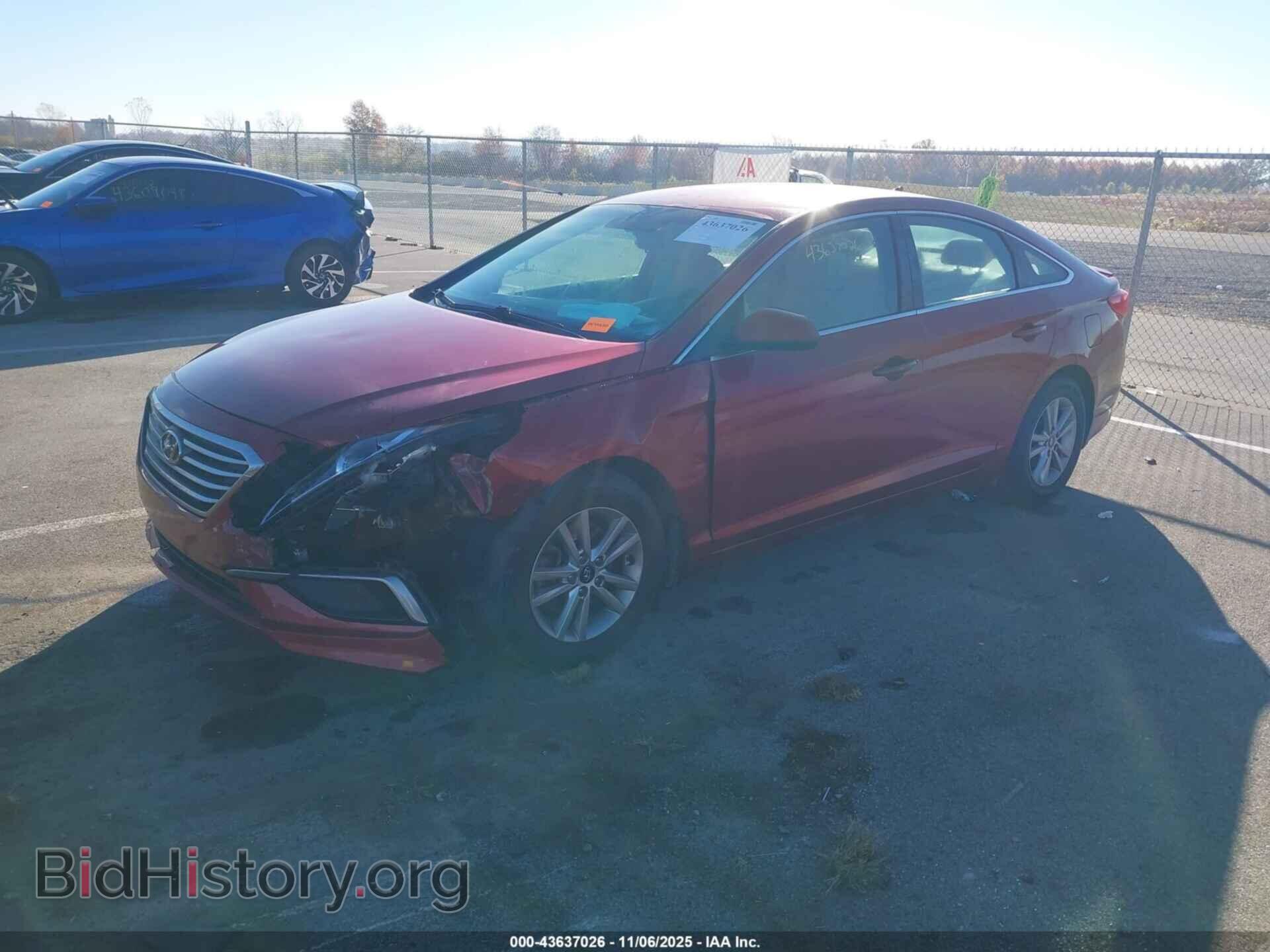 2016 HYUNDAI SONATA - VIN: 5NPE24AF8GH426817 - Фото 2