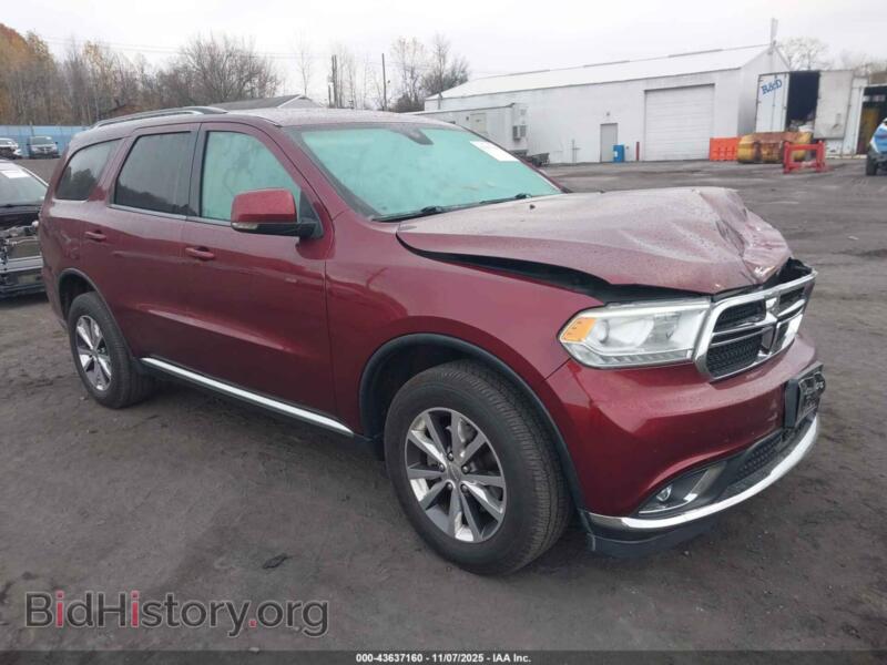 2016 Dodge DURANGO Limited (VIN 1C4RDJDG8GC353507) — photo 1 of 16, IAAI, damage: front end