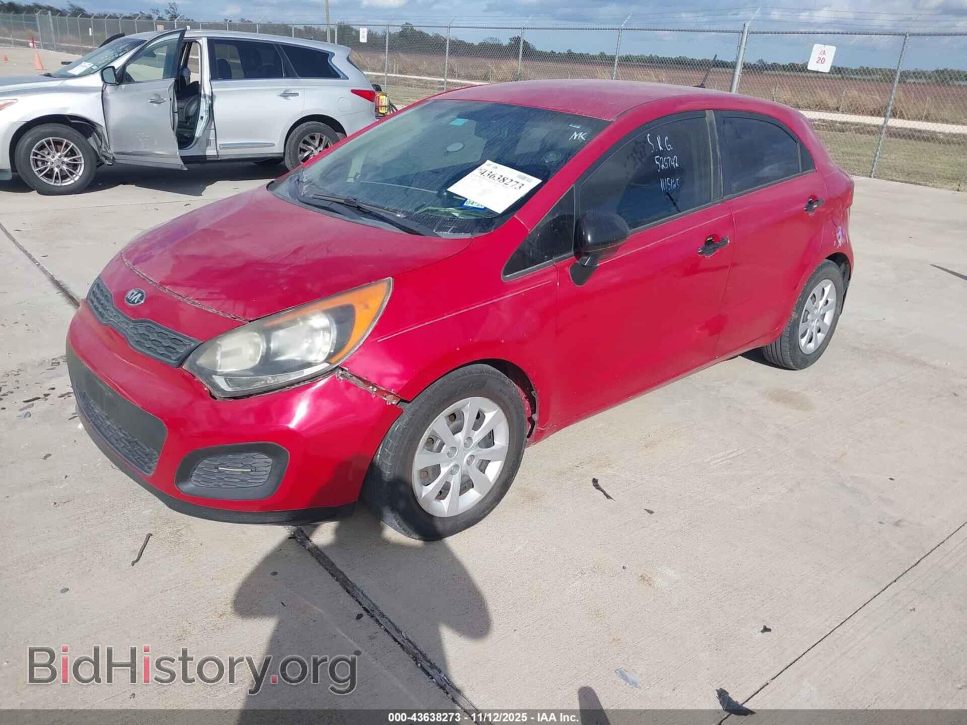 2013 KIA RIO - VIN: KNADM5A31D6250097 - Фото 2