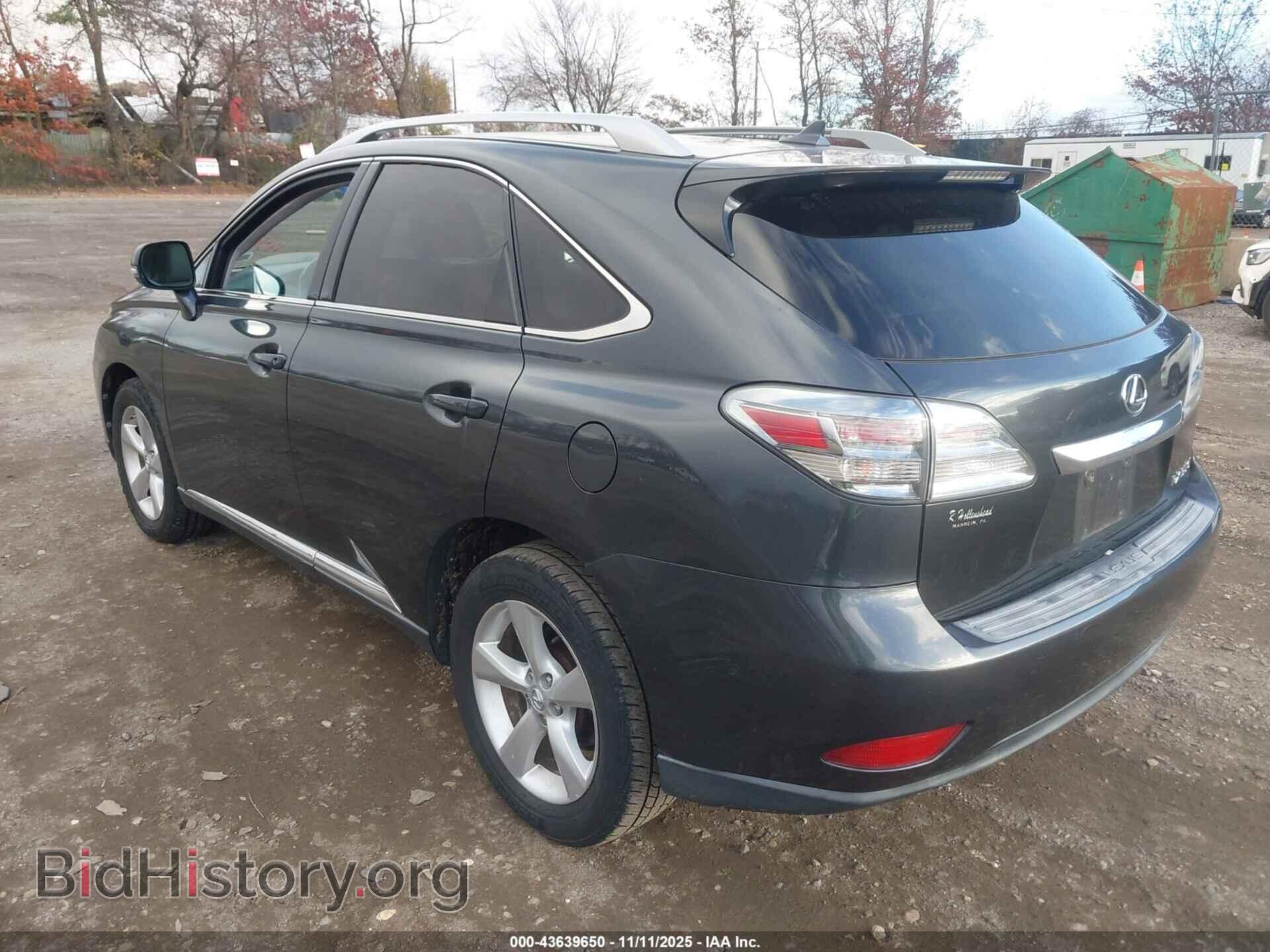 2011 LEXUS RX 350 - VIN: 2T2BK1BAXBC109083 - Фото 3