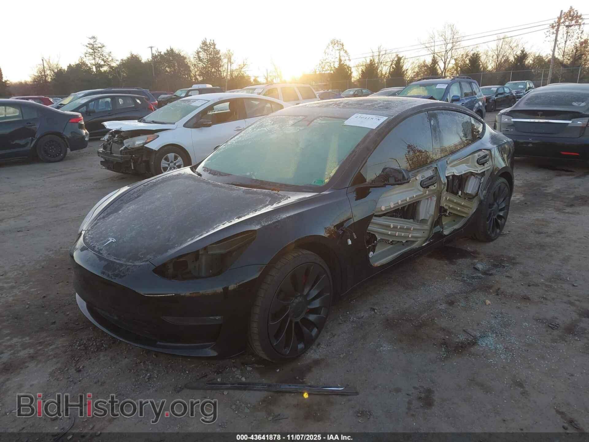 2022 TESLA MODEL 3 - VIN: 5YJ3E1EC7NF247984 - Фото 2