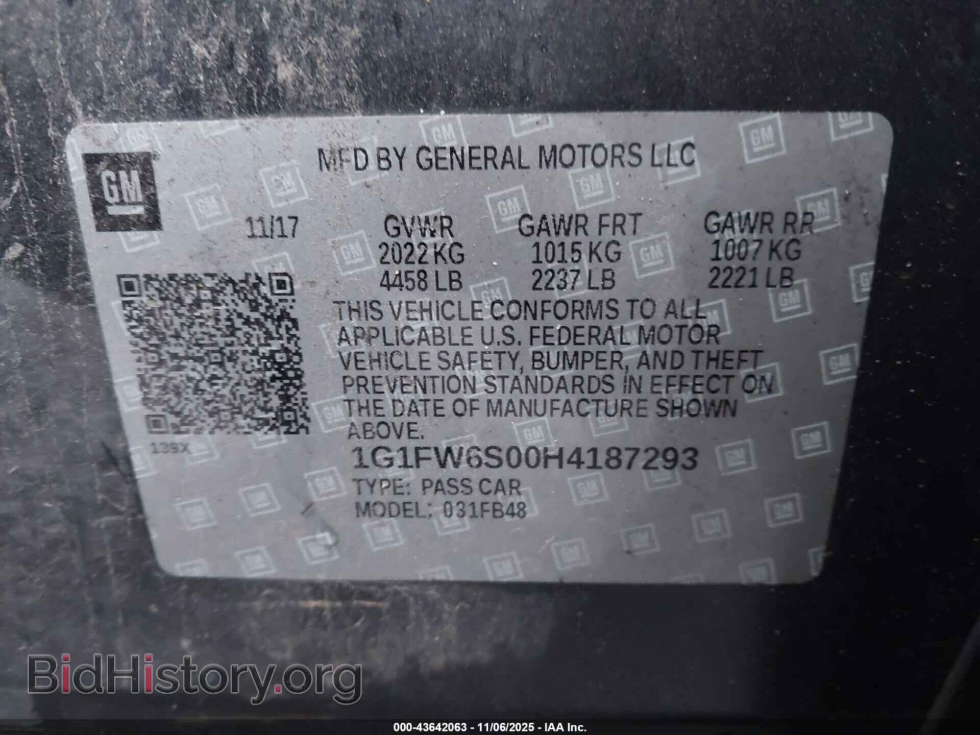 2017 CHEVROLET BOLT EV - VIN: 1G1FW6S00H4187293 - Фото 9