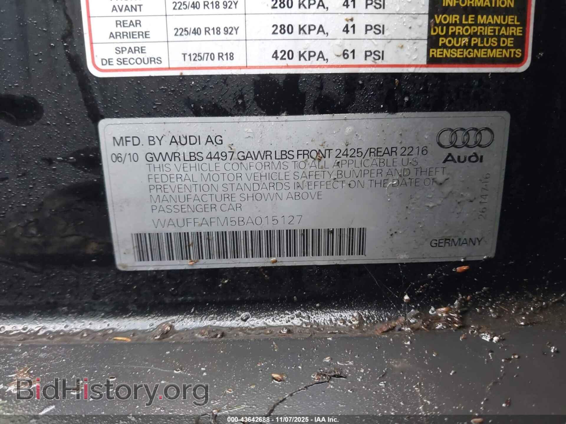 2011 AUDI A3 - VIN: WAUFFAFM5BA015127 - Фото 9