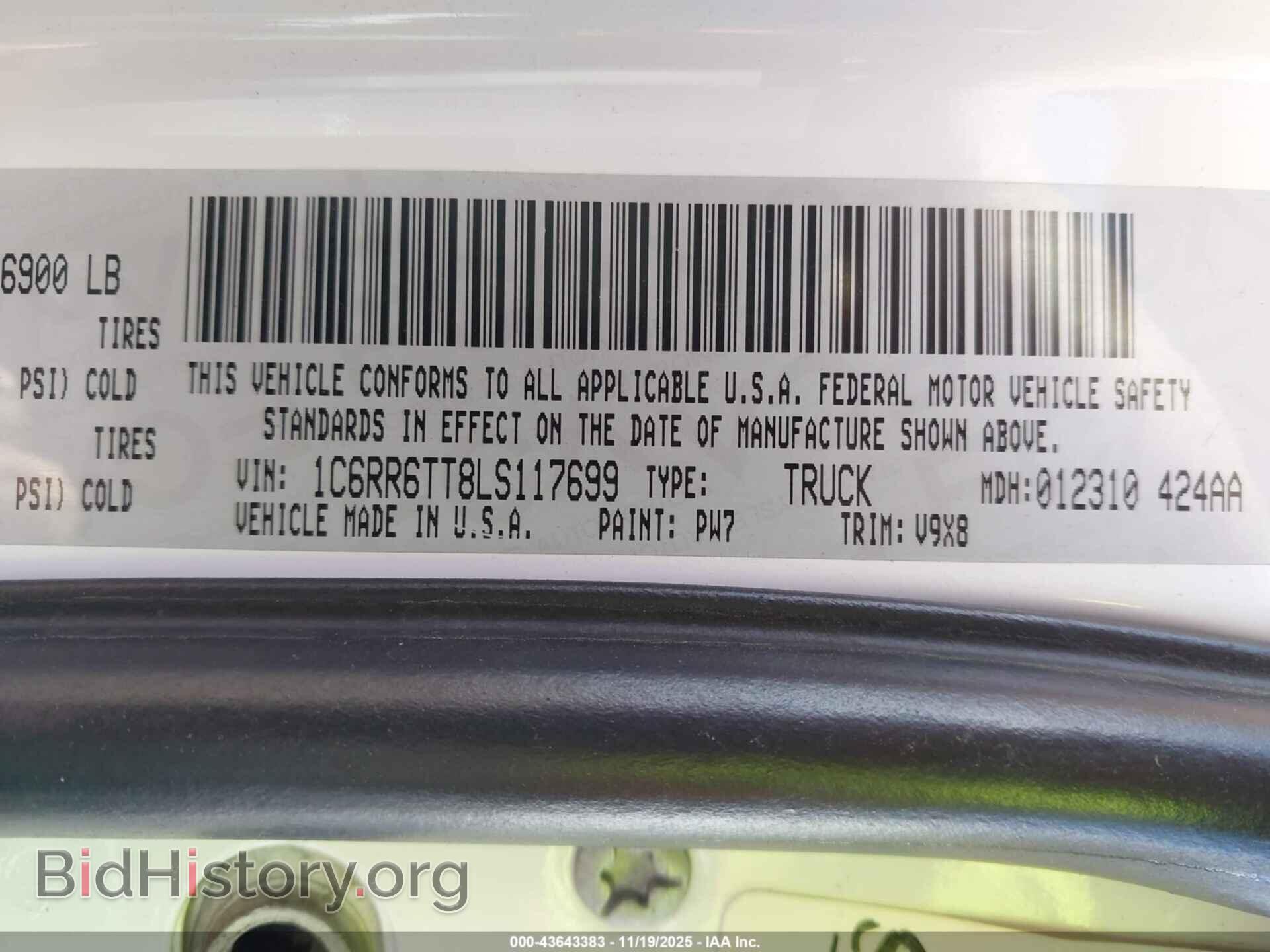 2020 RAM 1500 CLASSIC - VIN: 1C6RR6TT8LS117699 - Фото 9