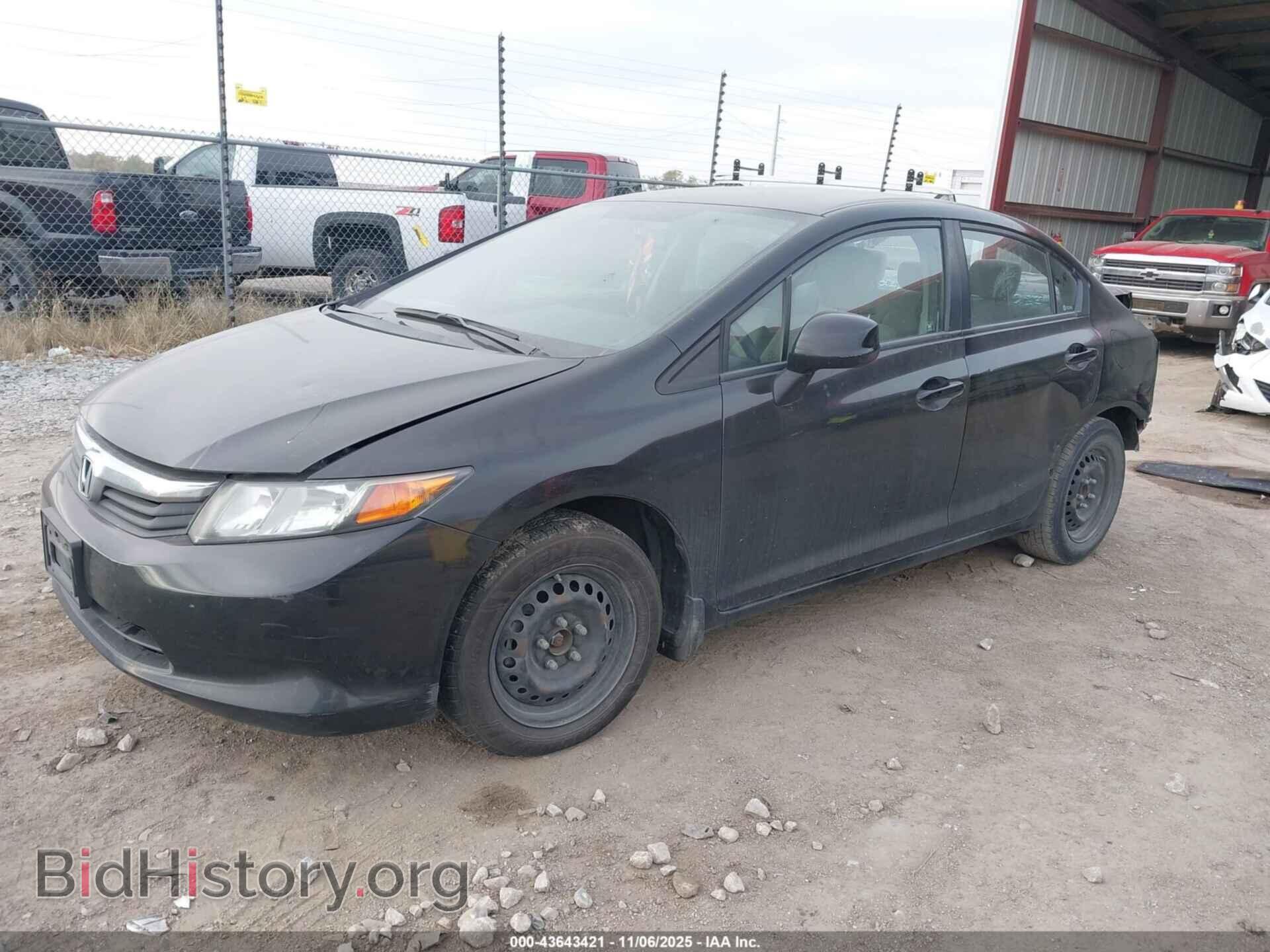 2012 HONDA CIVIC - VIN: 2HGFB2F5XCH595153 - Фото 2