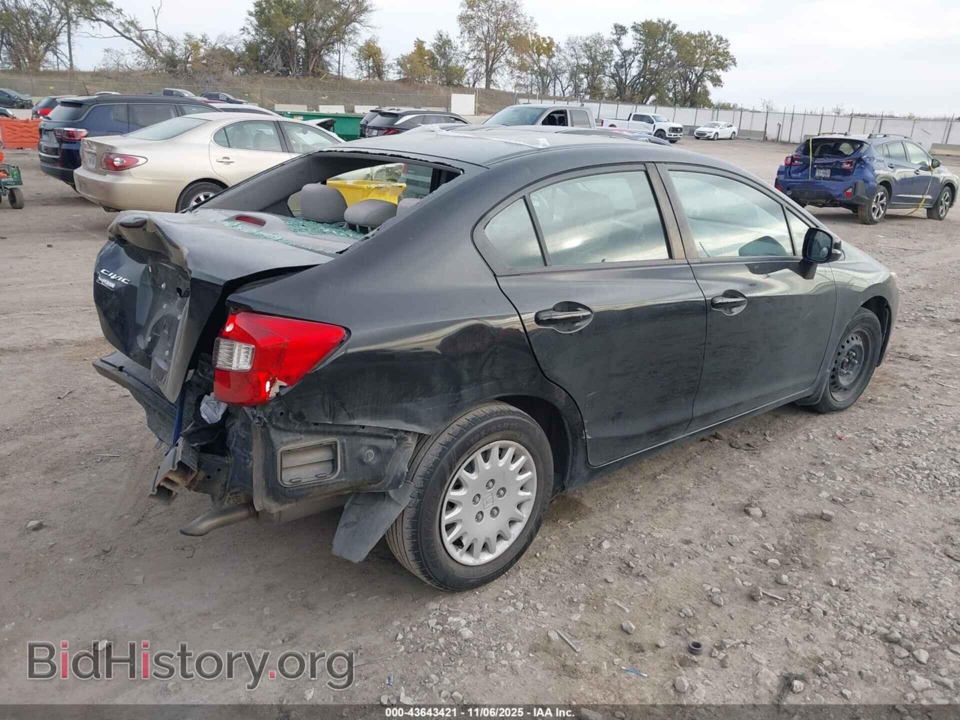 2012 HONDA CIVIC - VIN: 2HGFB2F5XCH595153 - Фото 4
