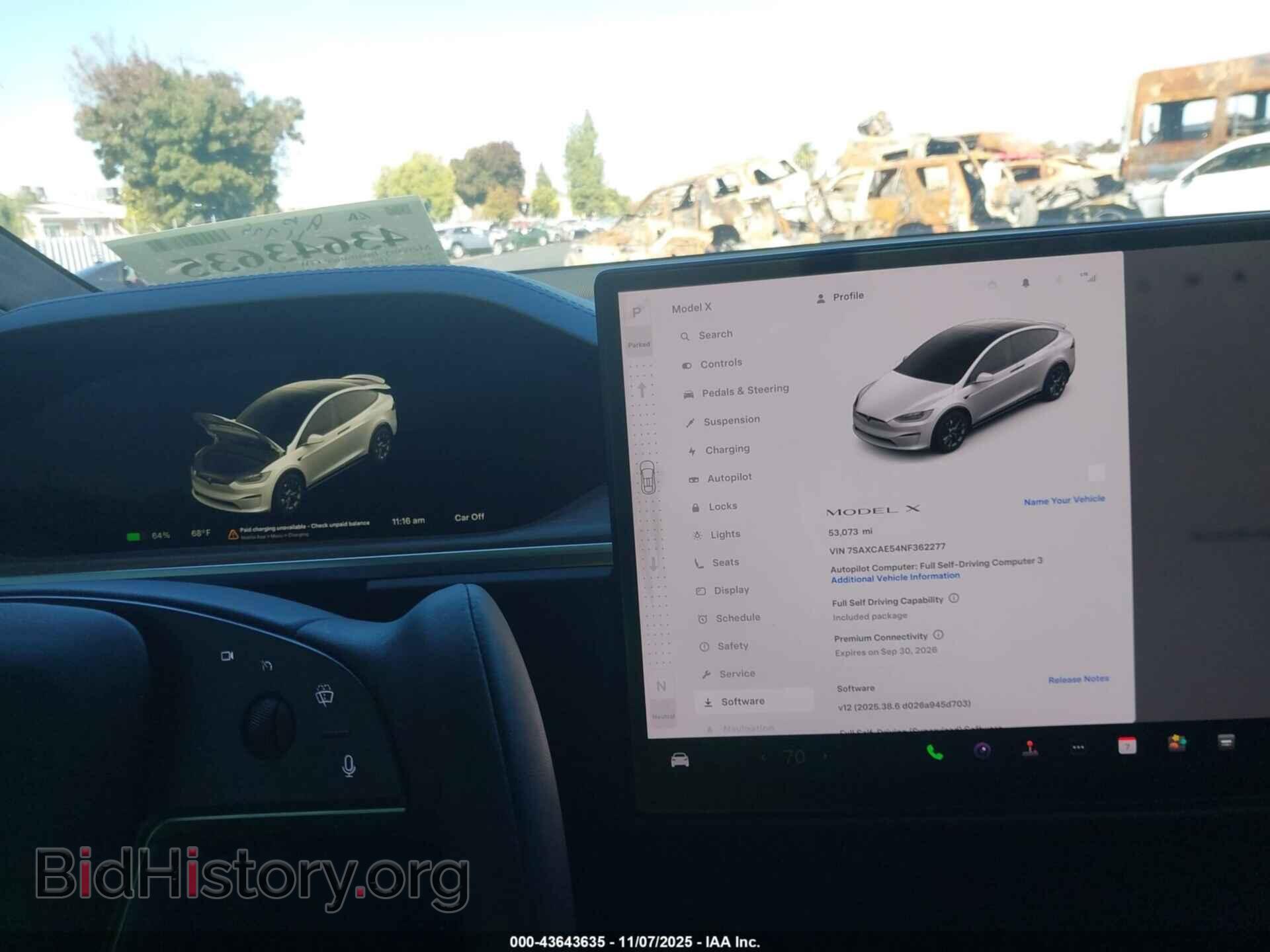 2022 TESLA MODEL X - VIN: 7SAXCAE54NF362277 - Фото 7