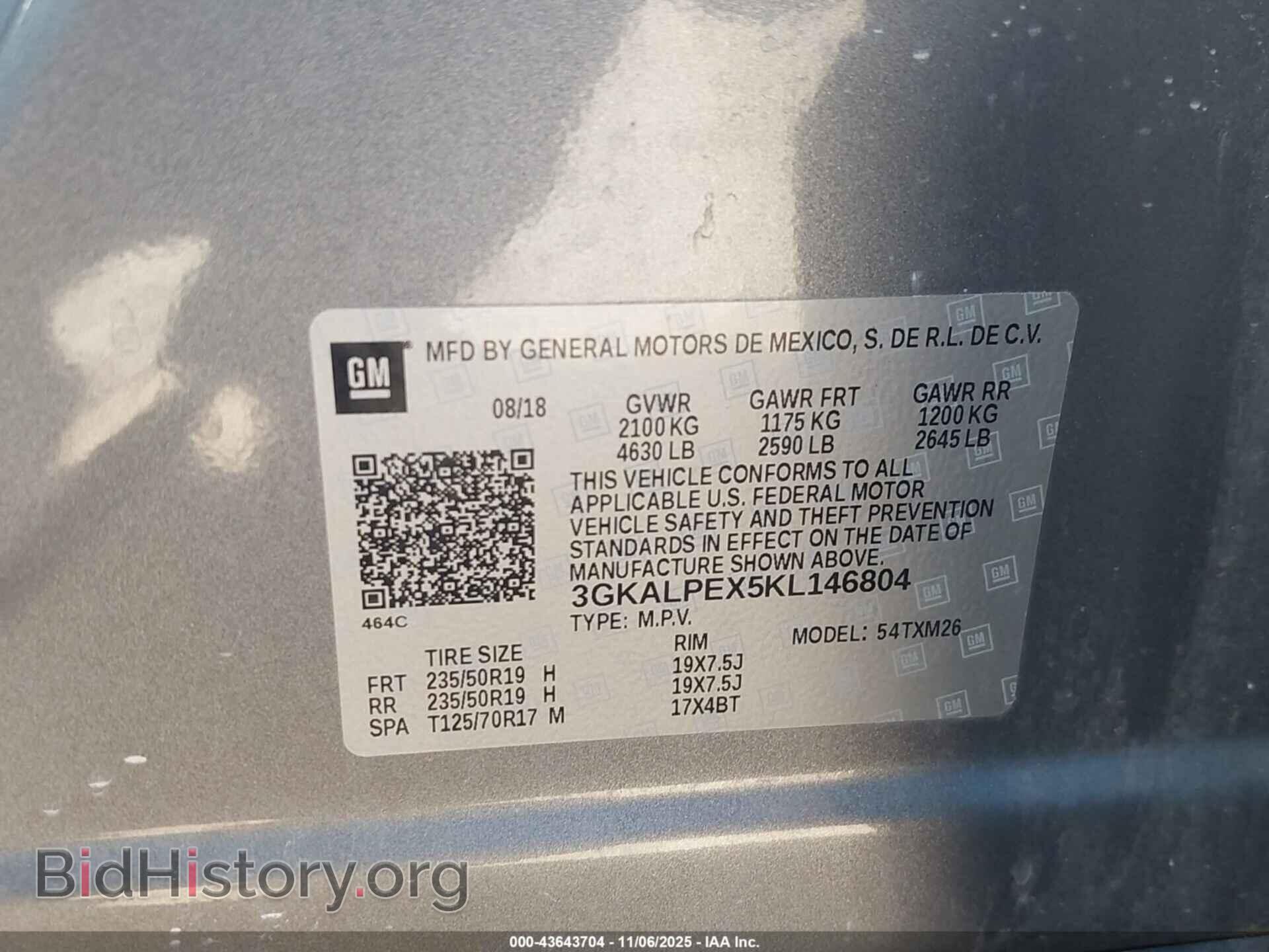 2019 GMC TERRAIN - VIN: 3GKALPEX5KL146804 - Фото 9