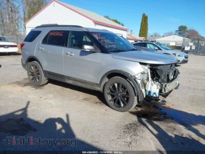 2019 Ford EXPLORER XLT, серебристый — VIN 1FM5K8D8XKGA01791, IAAI