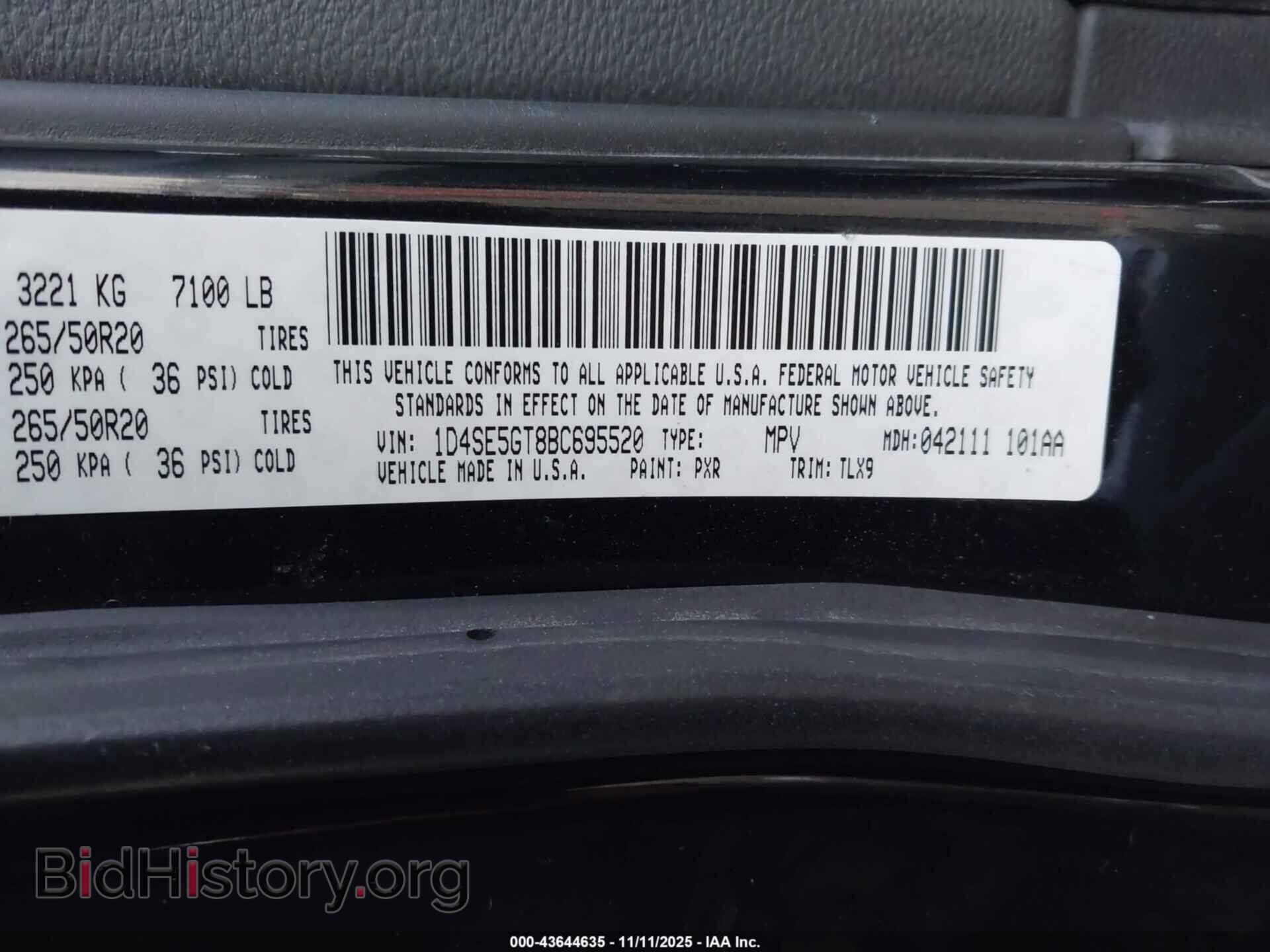 2011 DODGE DURANGO - VIN: 1D4SE5GT8BC695520 - Photo 9