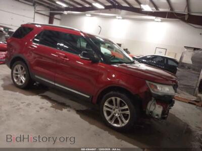 2016 Ford EXPLORER XLT, красный — VIN 1FM5K8D87GGC32025, IAAI