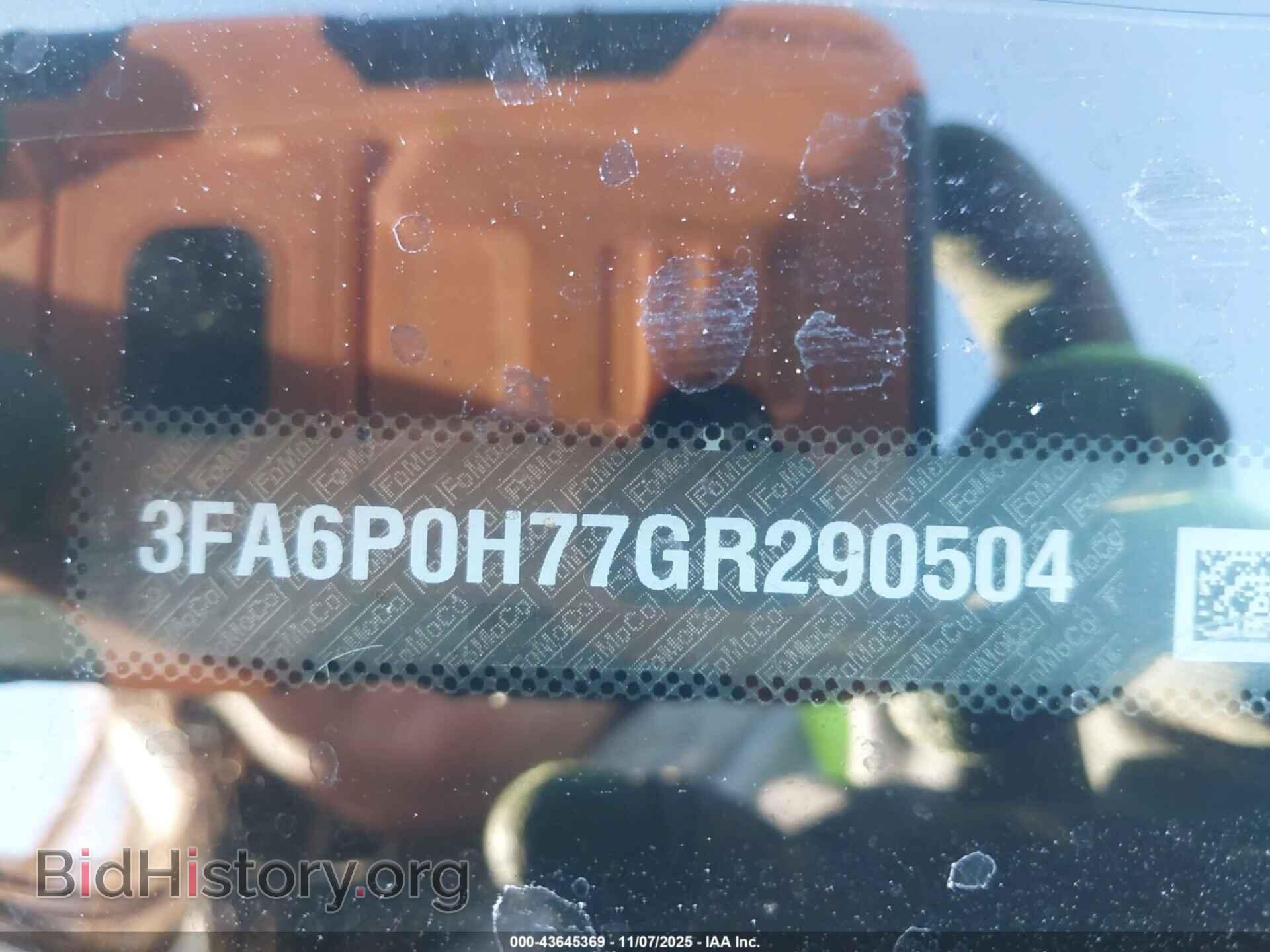 2016 FORD FUSION - VIN: 3FA6P0H77GR290504 - Фото 9