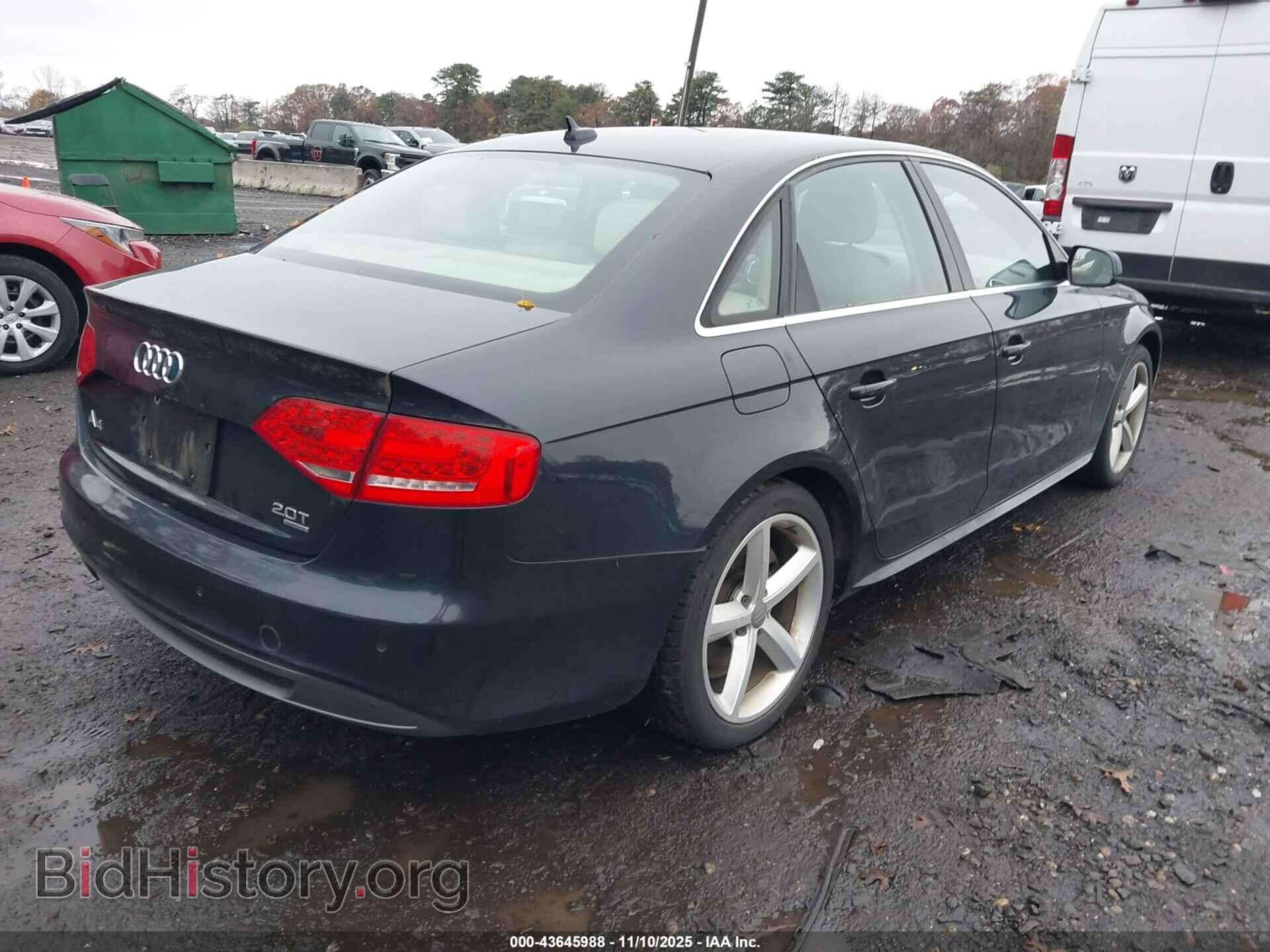 2012 AUDI A4 - VIN: WAUFFAFL7CA116405 - Photo 4