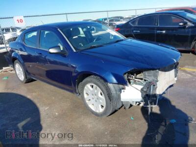 2013 Dodge AVENGER SE V6, blue — VIN 1C3CDZAG2DN756461, IAAI