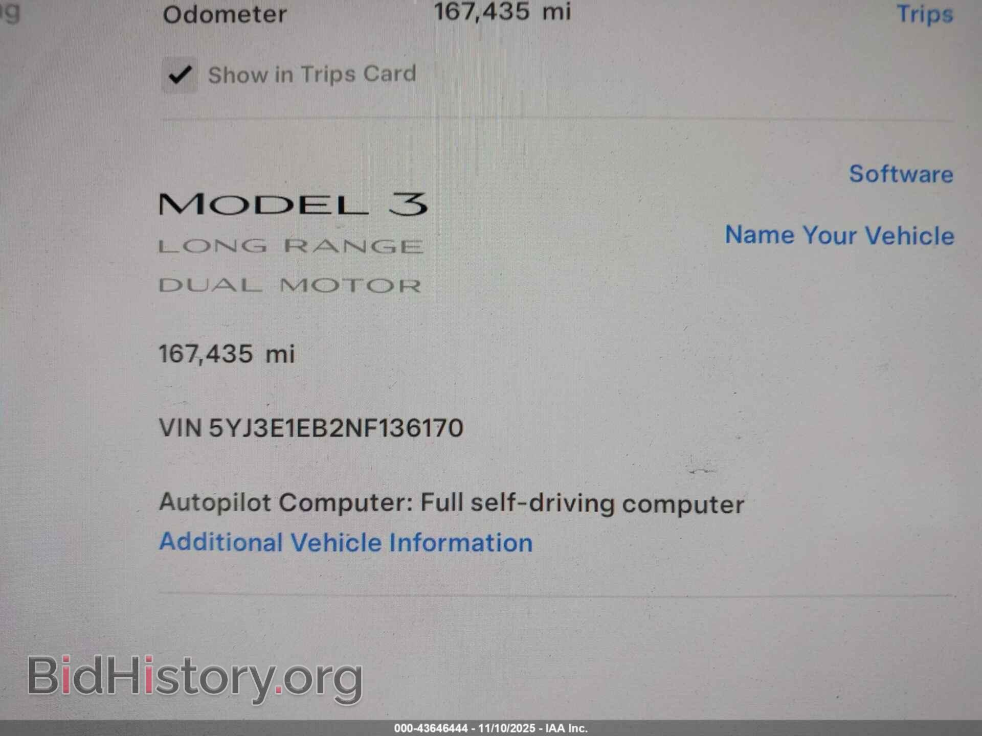 2022 TESLA MODEL 3 - VIN: 5YJ3E1EB2NF136170 - Фото 7