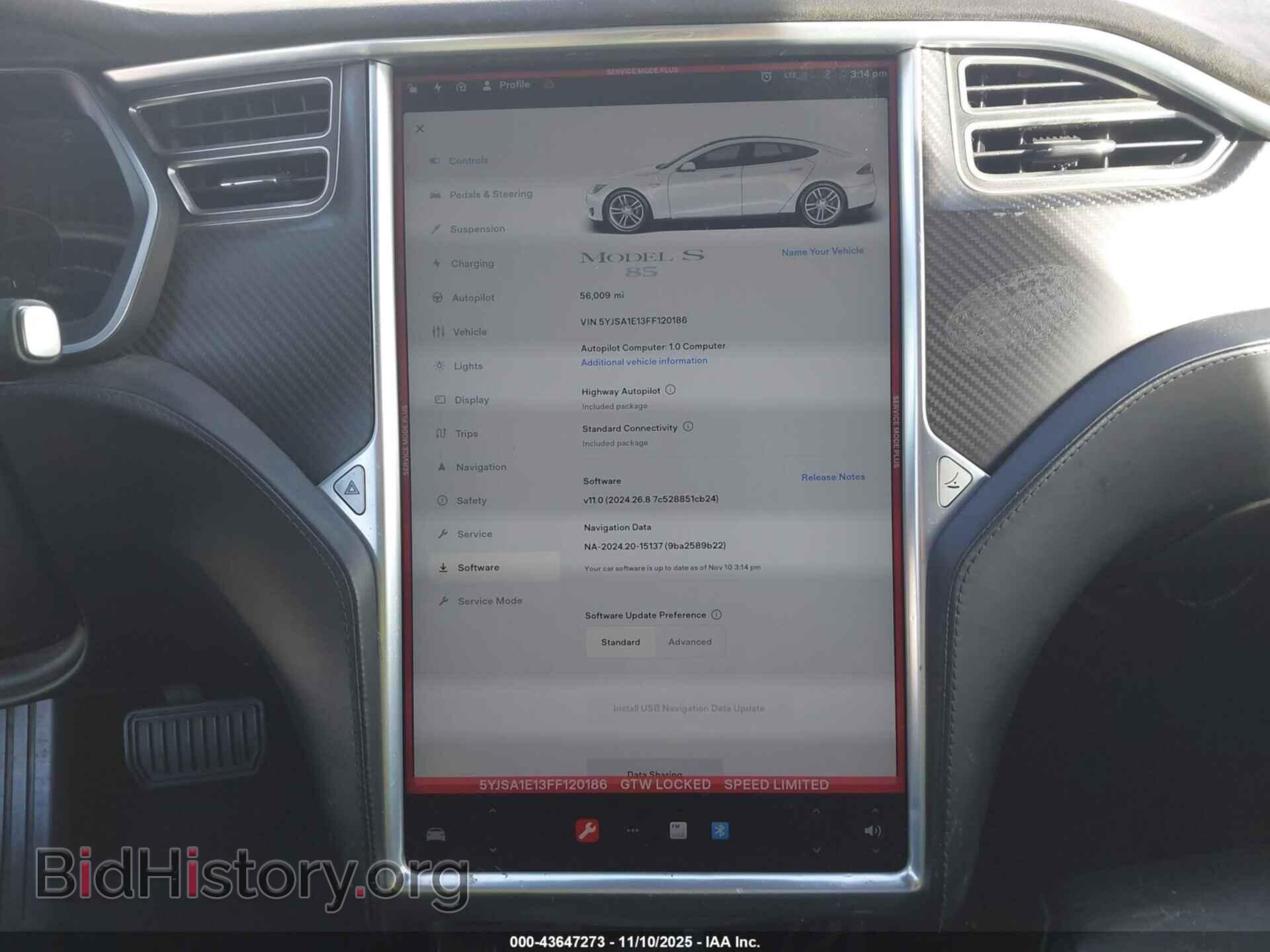 2015 TESLA MODEL S - VIN: 5YJSA1E13FF120186 - Photo 7