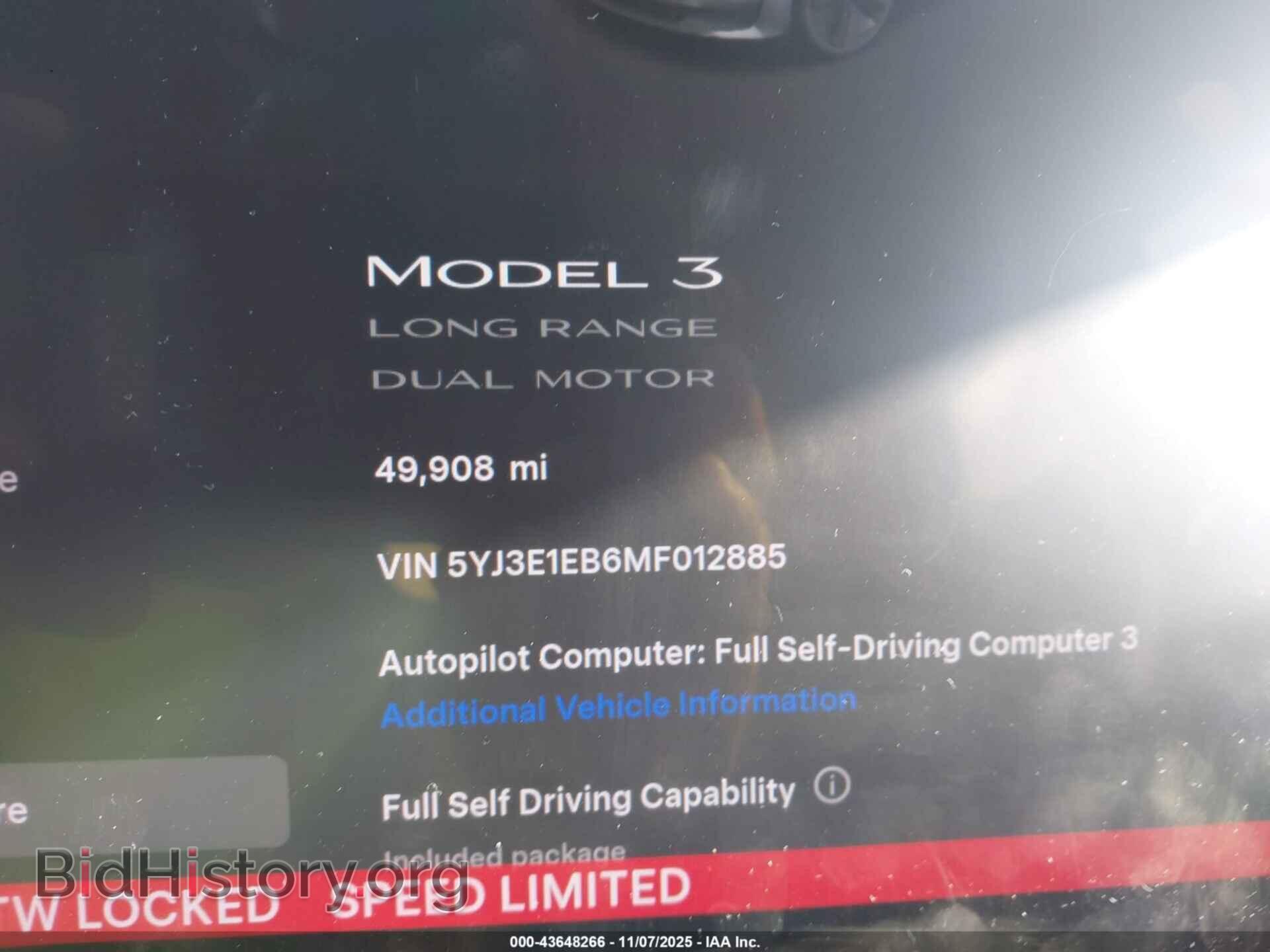 2021 TESLA MODEL 3 - VIN: 5YJ3E1EB6MF012885 - Фото 7
