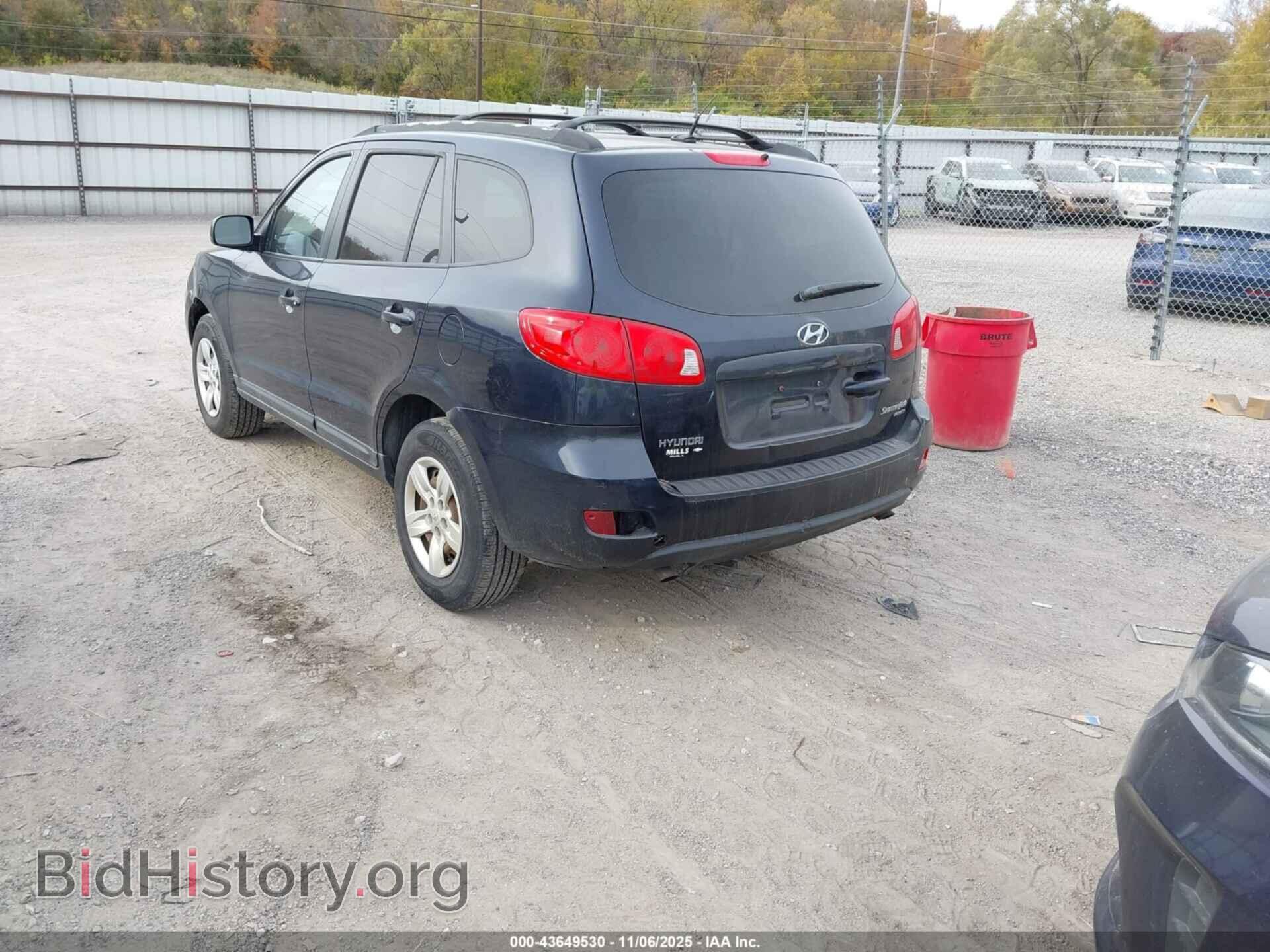2009 HYUNDAI SANTA FE - VIN: 5NMSG73D49H238555 - Фото 3