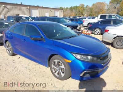 2019 Honda CIVIC LX, blue — VIN 19XFC2F63KE018205, IAAI