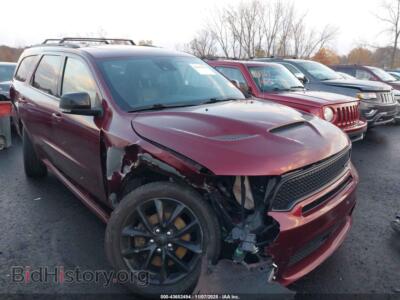 2018 Dodge DURANGO R/T AWD, burgundy — VIN 1C4SDJCT1JC291715, IAAI
