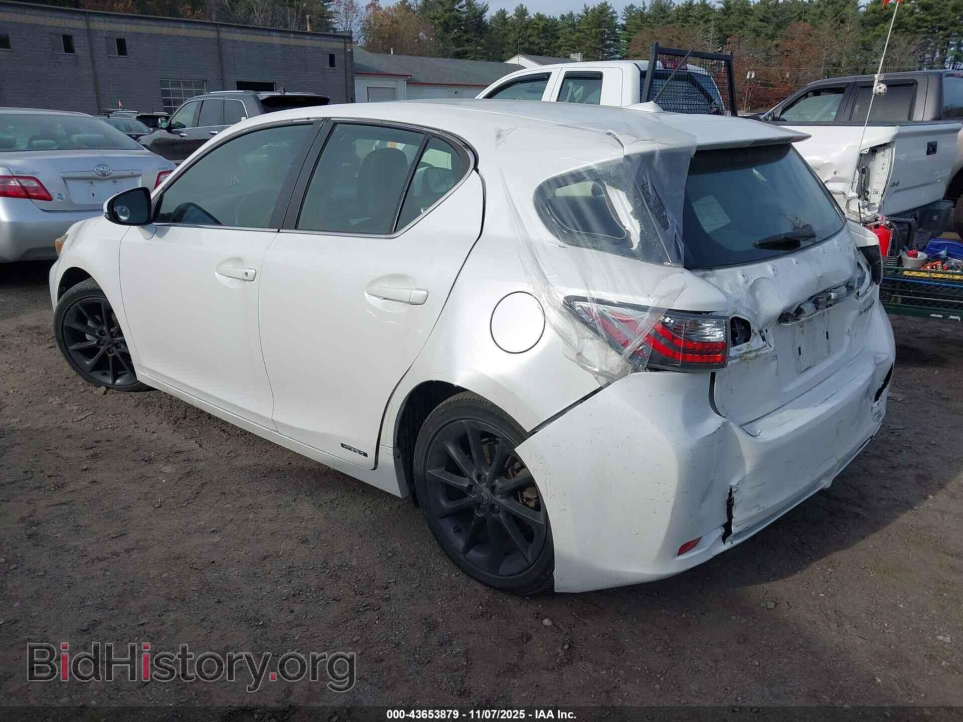 2012 LEXUS CT 200H - VIN: JTHKD5BH2C2088005 - Фото 3