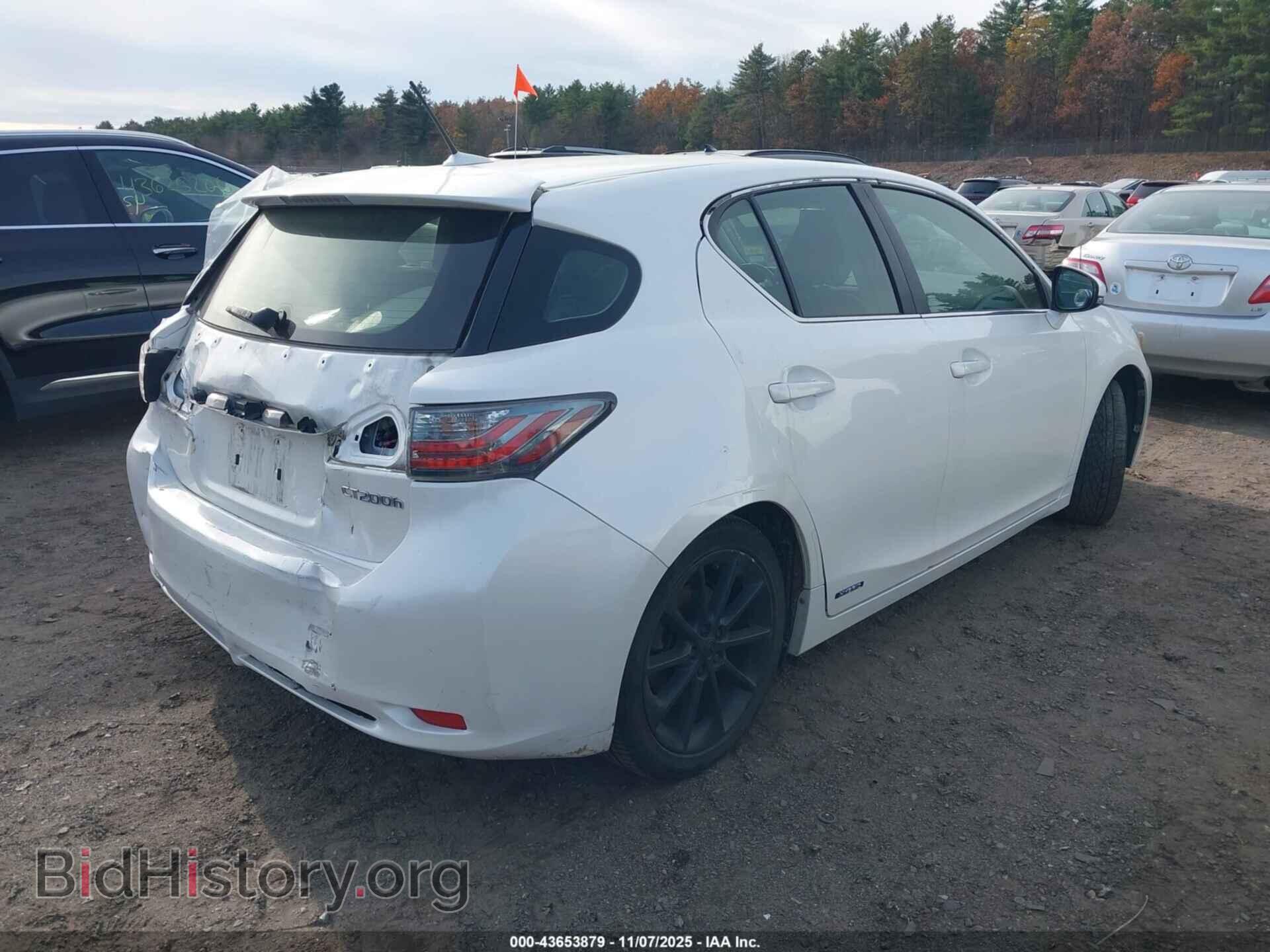 2012 LEXUS CT 200H - VIN: JTHKD5BH2C2088005 - Фото 4