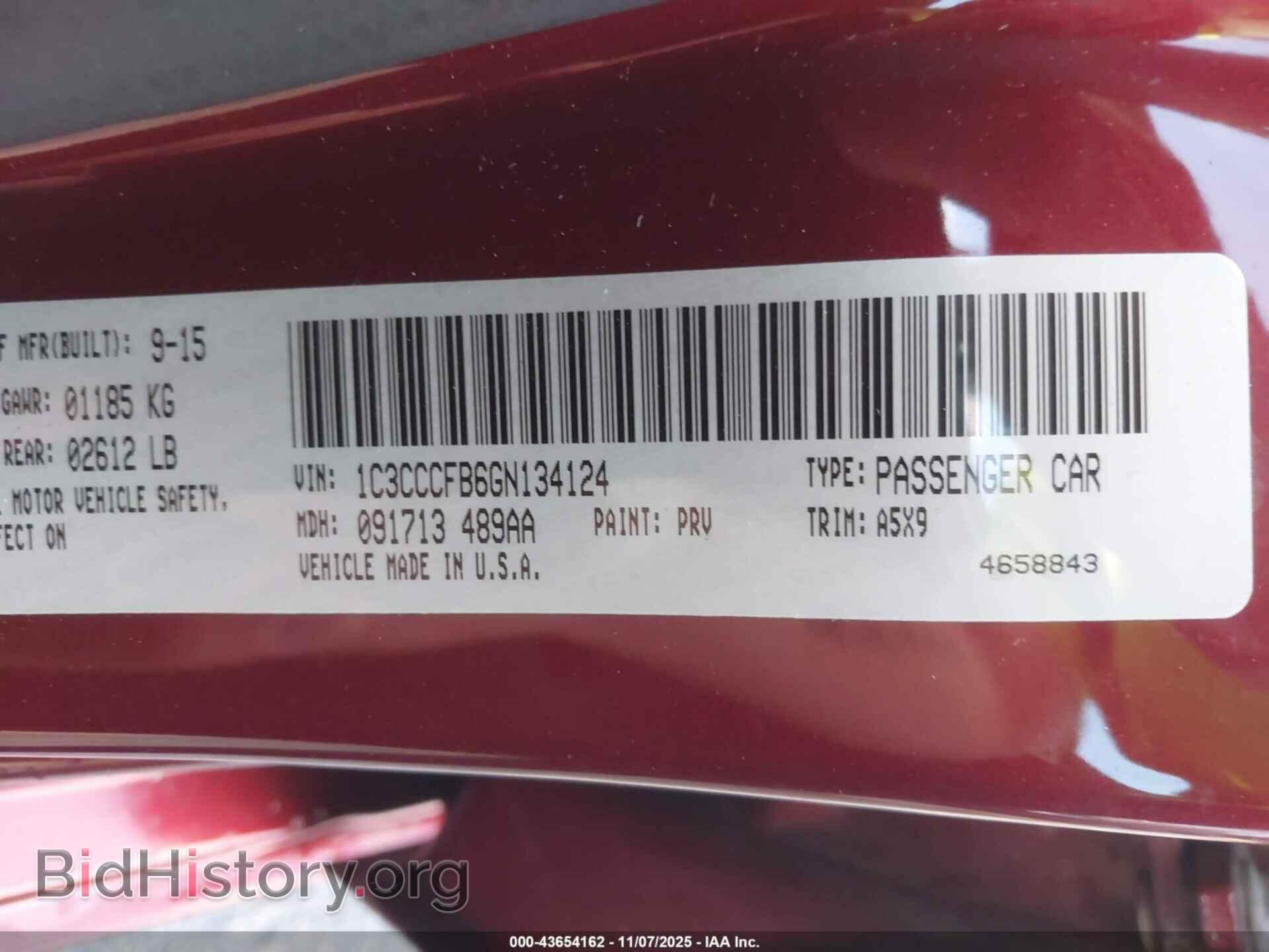 2016 CHRYSLER 200 - VIN: 1C3CCCFB6GN134124 - Photo 9