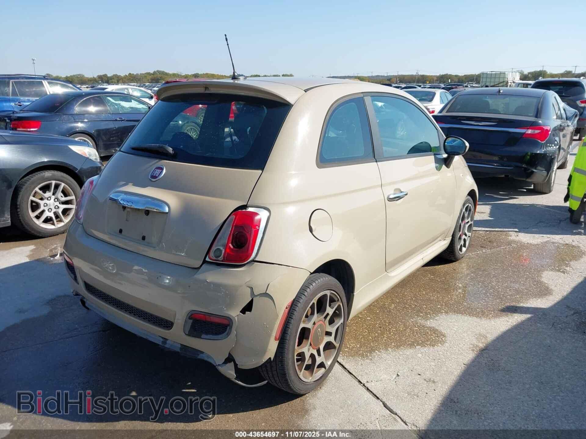 2012 FIAT 500 - VIN: 3C3CFFBR3CT128674 - Фото 4