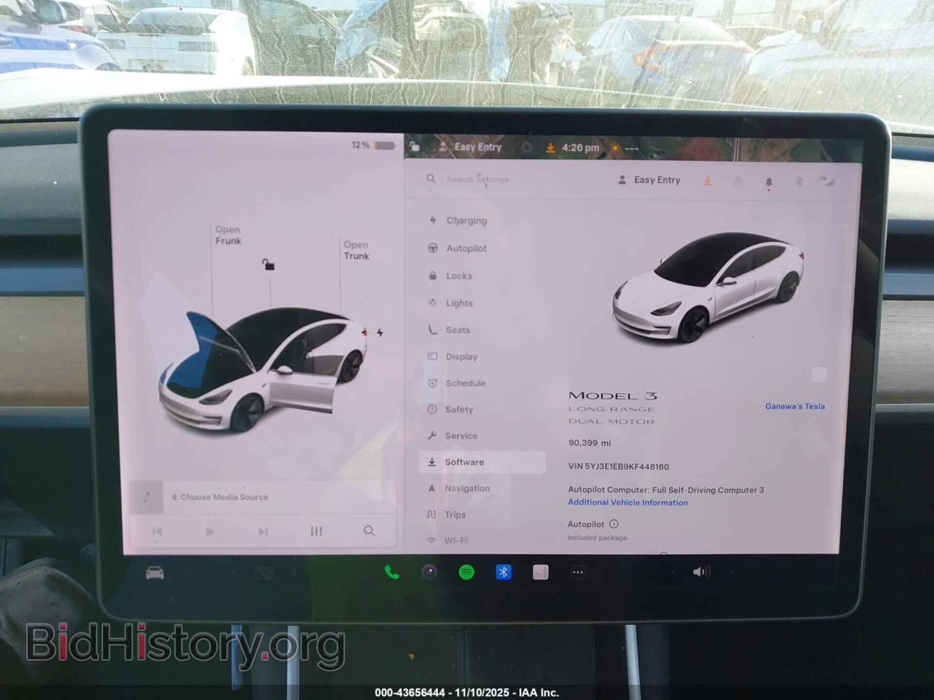 2019 TESLA MODEL 3 - VIN: 5YJ3E1EB9KF448160 - Фото 7