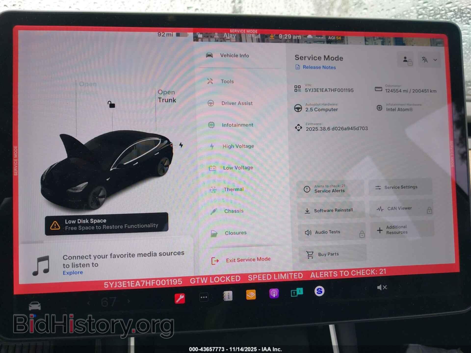2017 TESLA MODEL 3 - VIN: 5YJ3E1EA7HF001195 - Photo 18