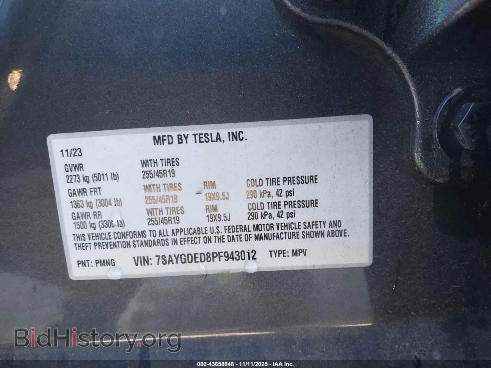 2023 TESLA MODEL Y - VIN: 7SAYGDED8PF943012 - Фото 9
