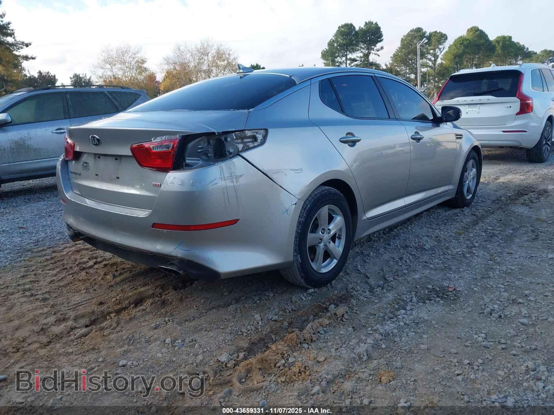 2014 KIA OPTIMA - VIN: KNAGM4A73E5472920 - Фото 4