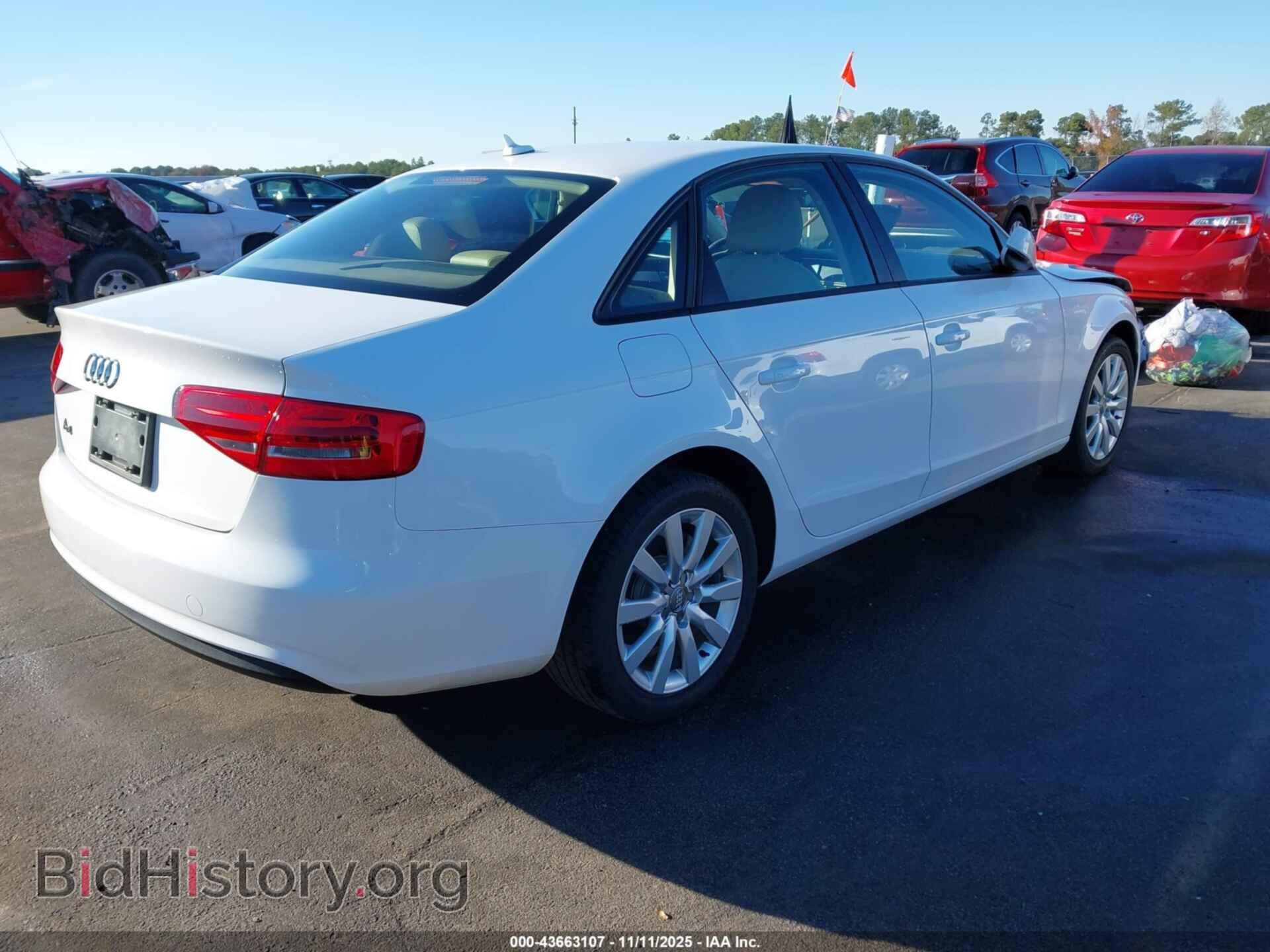 2014 AUDI A4 - VIN: WAUAFAFL4EA057052 - Фото 4