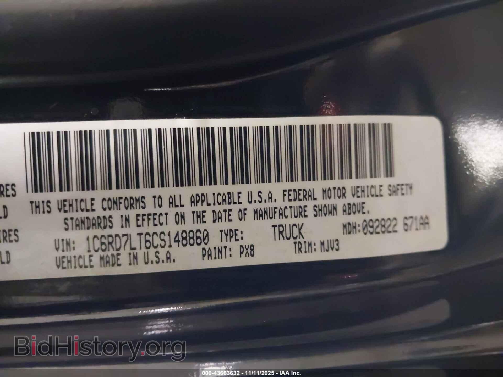 2012 RAM 1500 - VIN: 1C6RD7LT6CS148860 - Photo 9