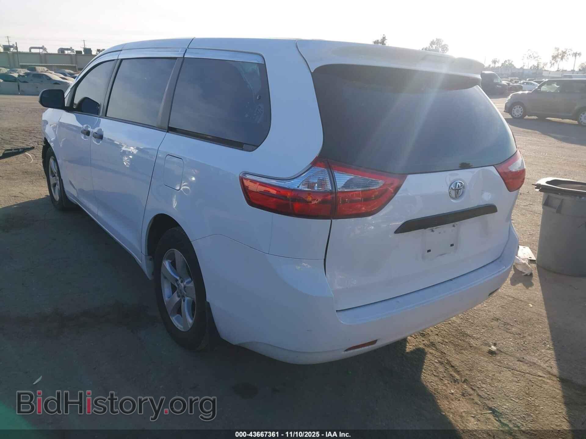 2017 TOYOTA SIENNA - VIN: 5TDZZ3DC7HS869741 - Фото 3