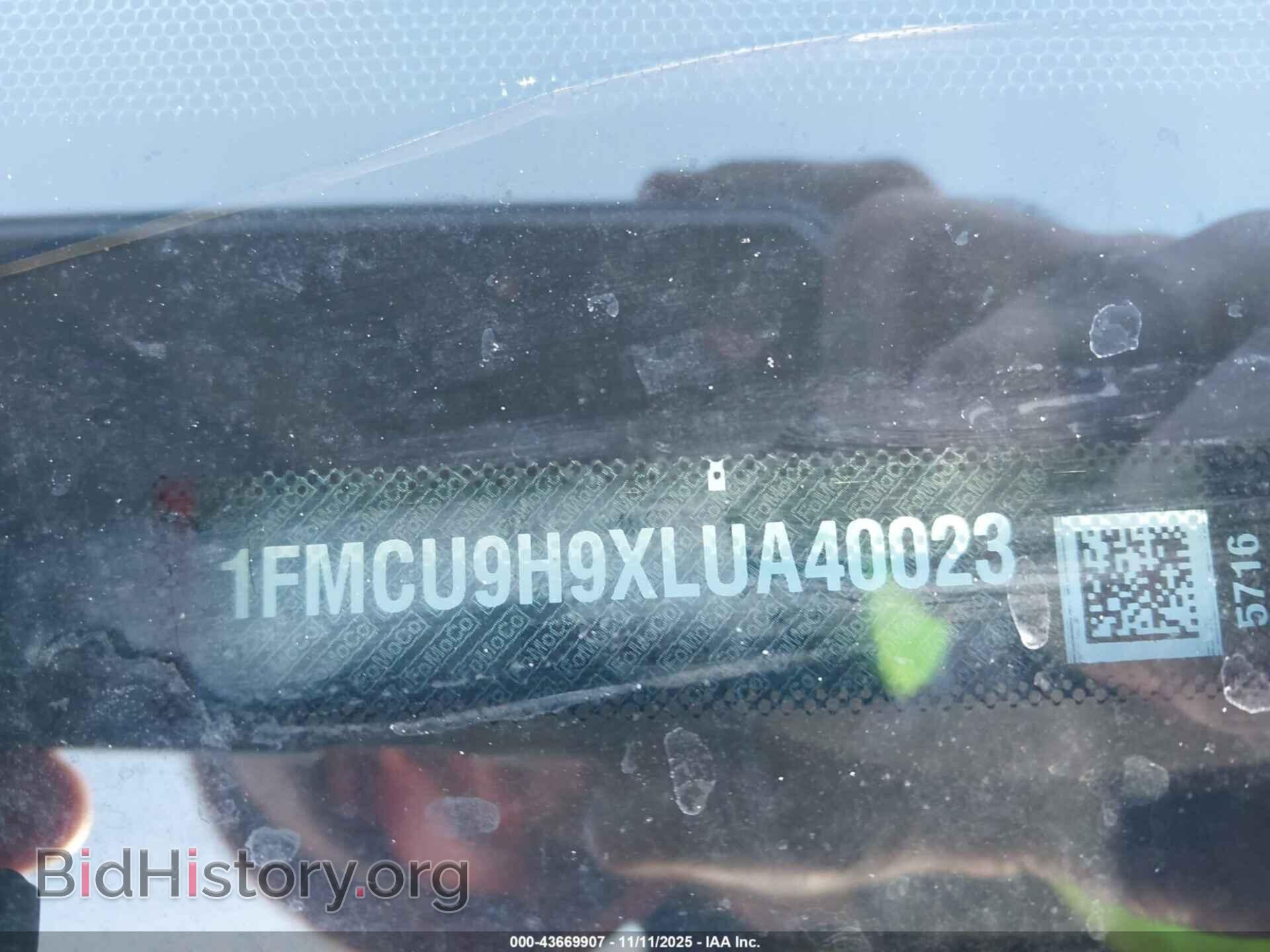 2020 FORD ESCAPE - VIN: 1FMCU9H9XLUA40023 - Фото 9