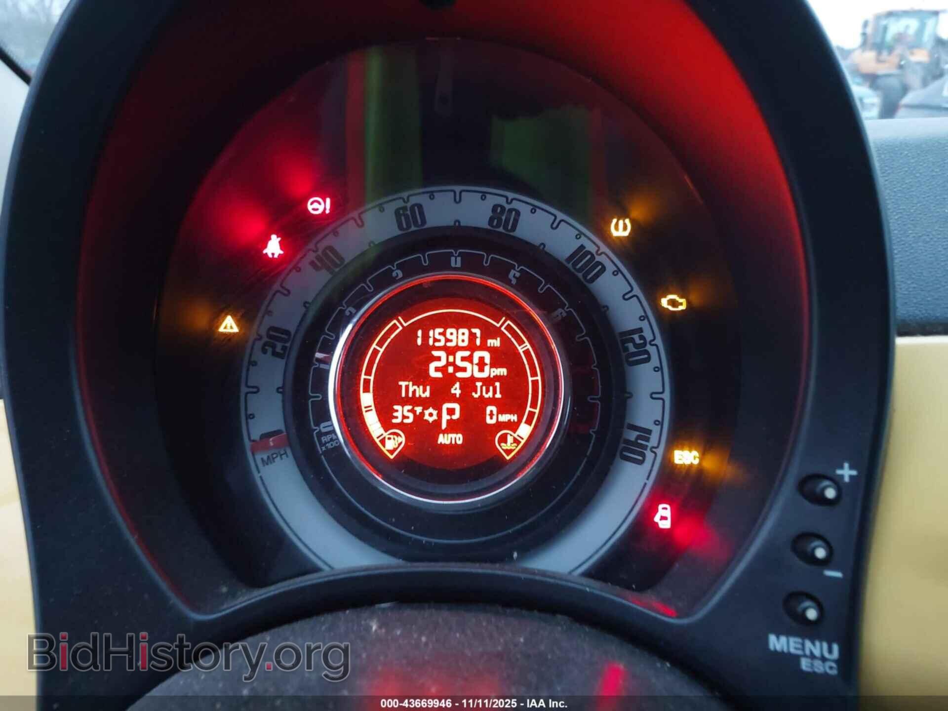 2012 FIAT 500C - VIN: 3C3CFFER0CT347880 - Фото 7