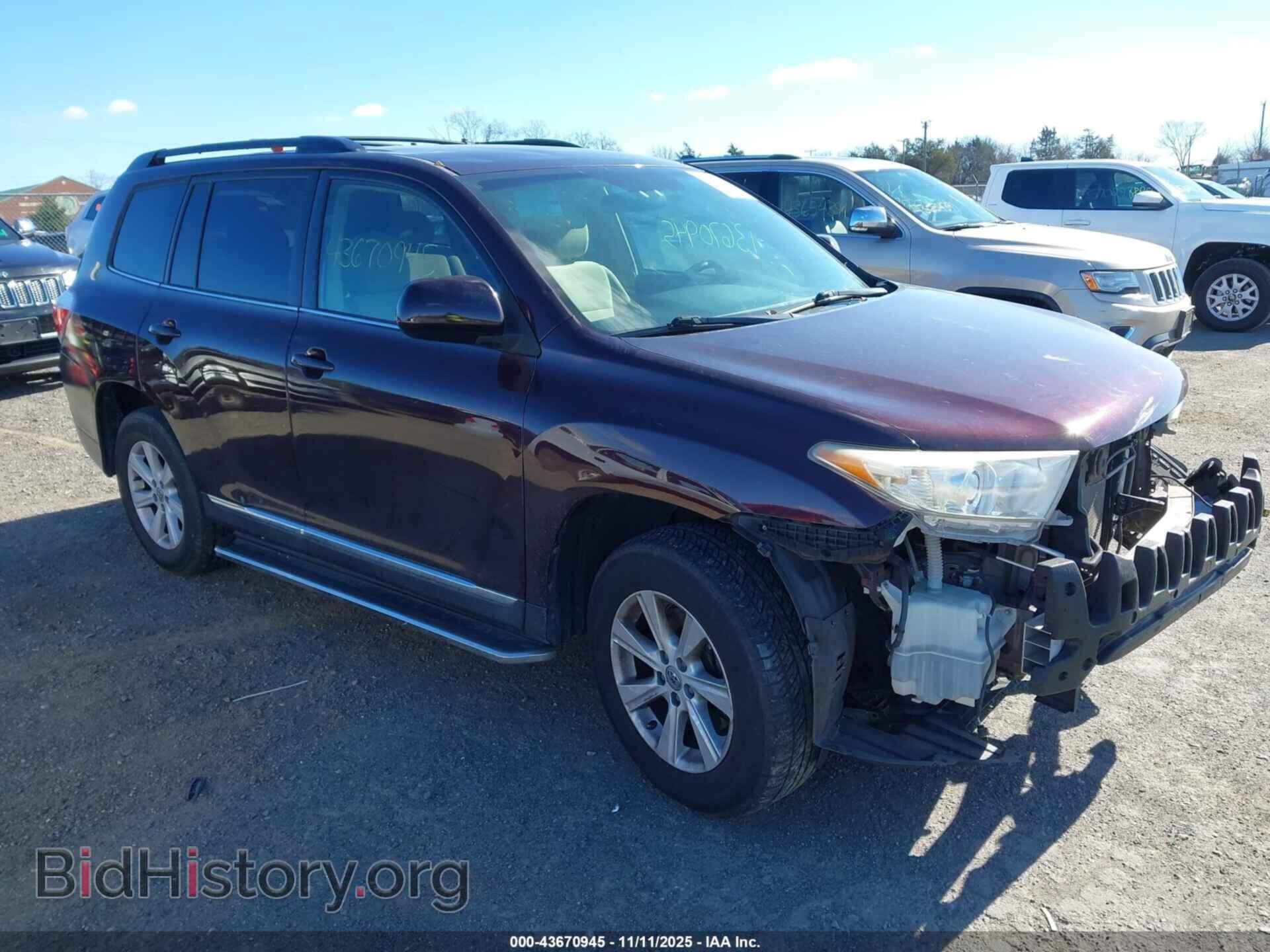 Фотография 5TDBK3EH6DS252437 - TOYOTA HIGHLANDER 2013