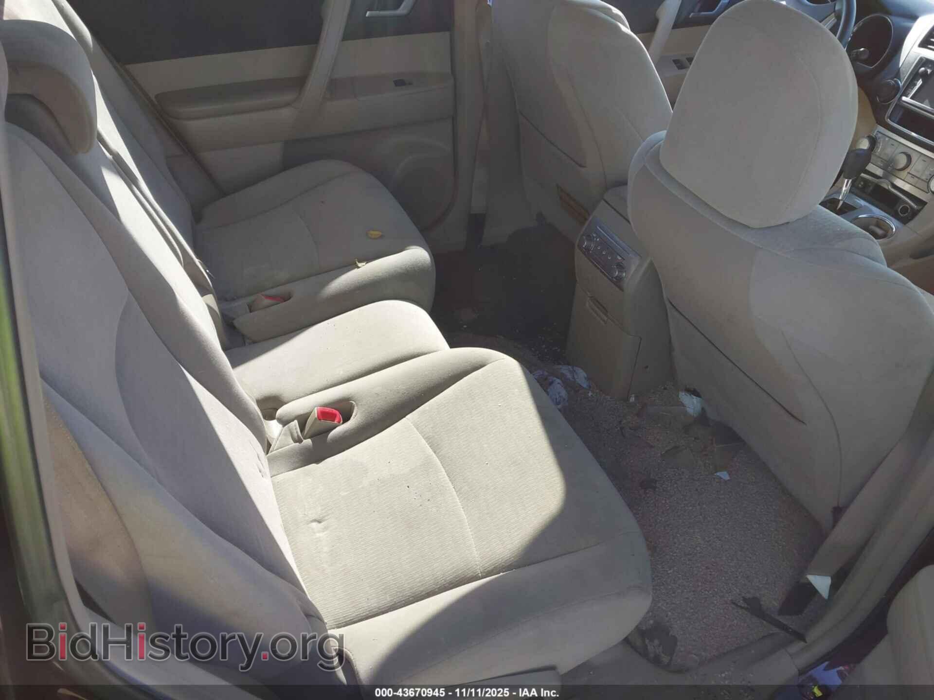 2013 TOYOTA HIGHLANDER - VIN: 5TDBK3EH6DS252437 - Фото 8