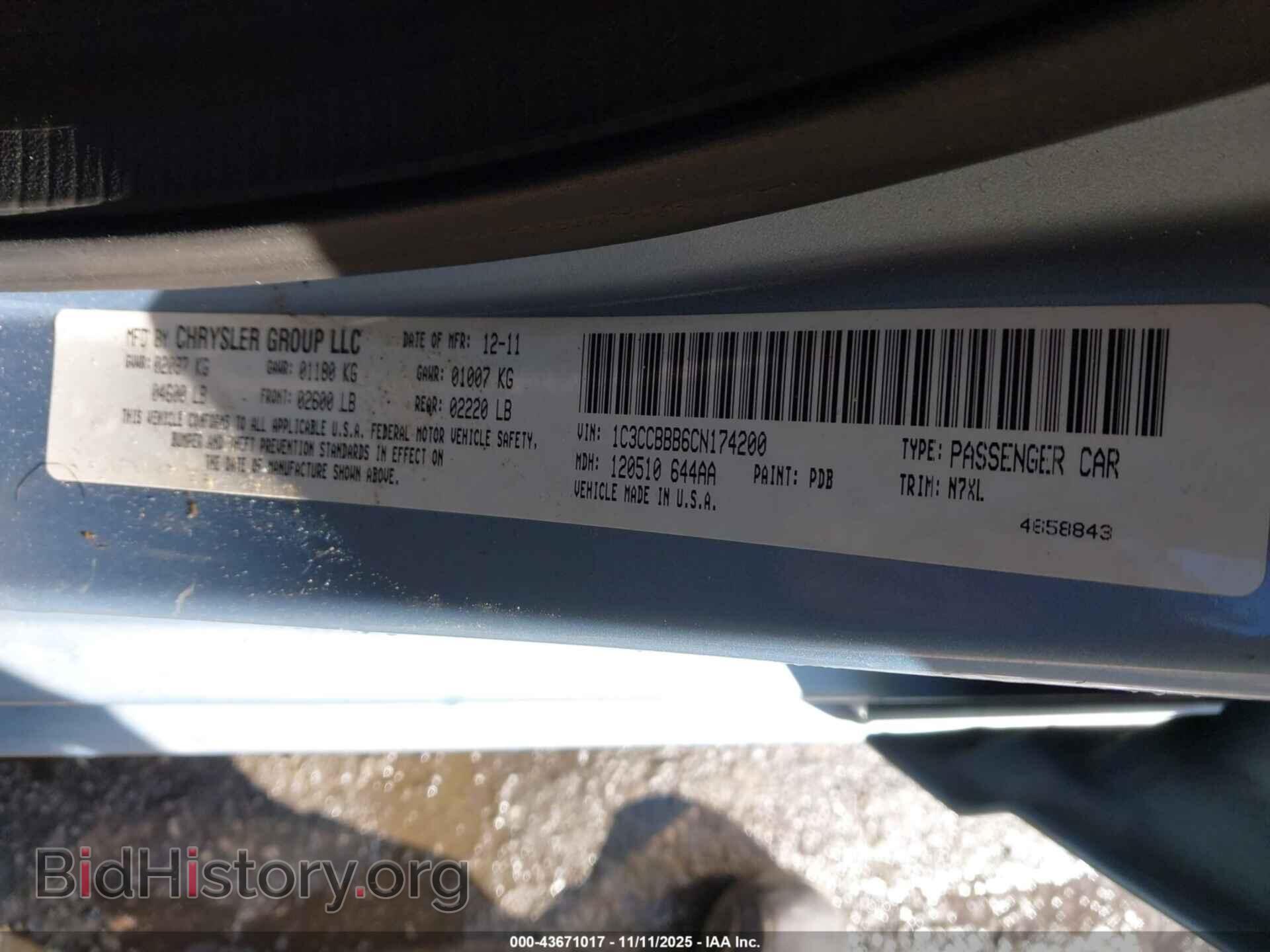 2012 CHRYSLER 200 - VIN: 1C3CCBBB6CN174200 - Photo 9