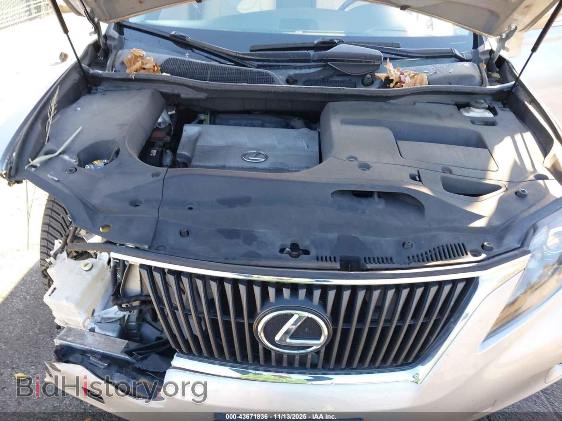 2012 LEXUS RX 350 - VIN: 2T2BK1BA4CC129041 - Фото 10