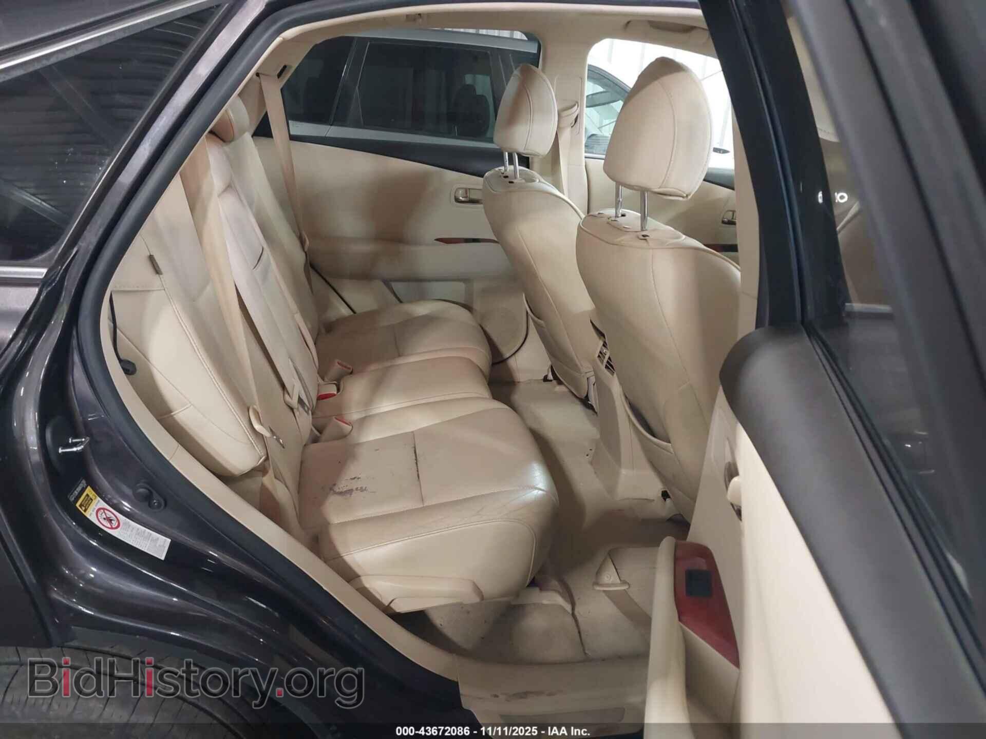 2010 LEXUS RX 350 - VIN: 2T2BK1BA9AC047285 - Фото 8