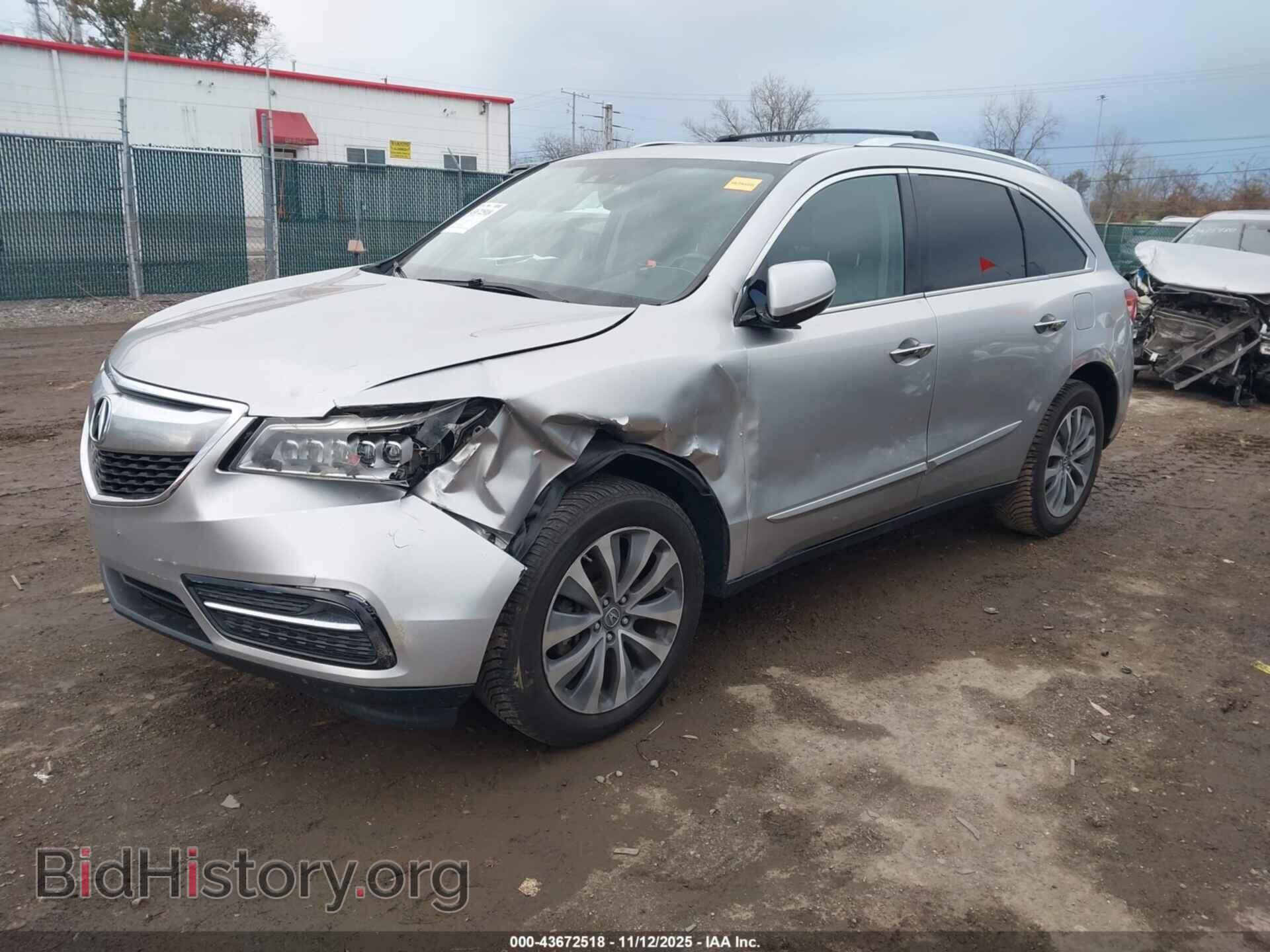 2014 ACURA MDX - VIN: 5FRYD4H43EB036620 - Фото 2