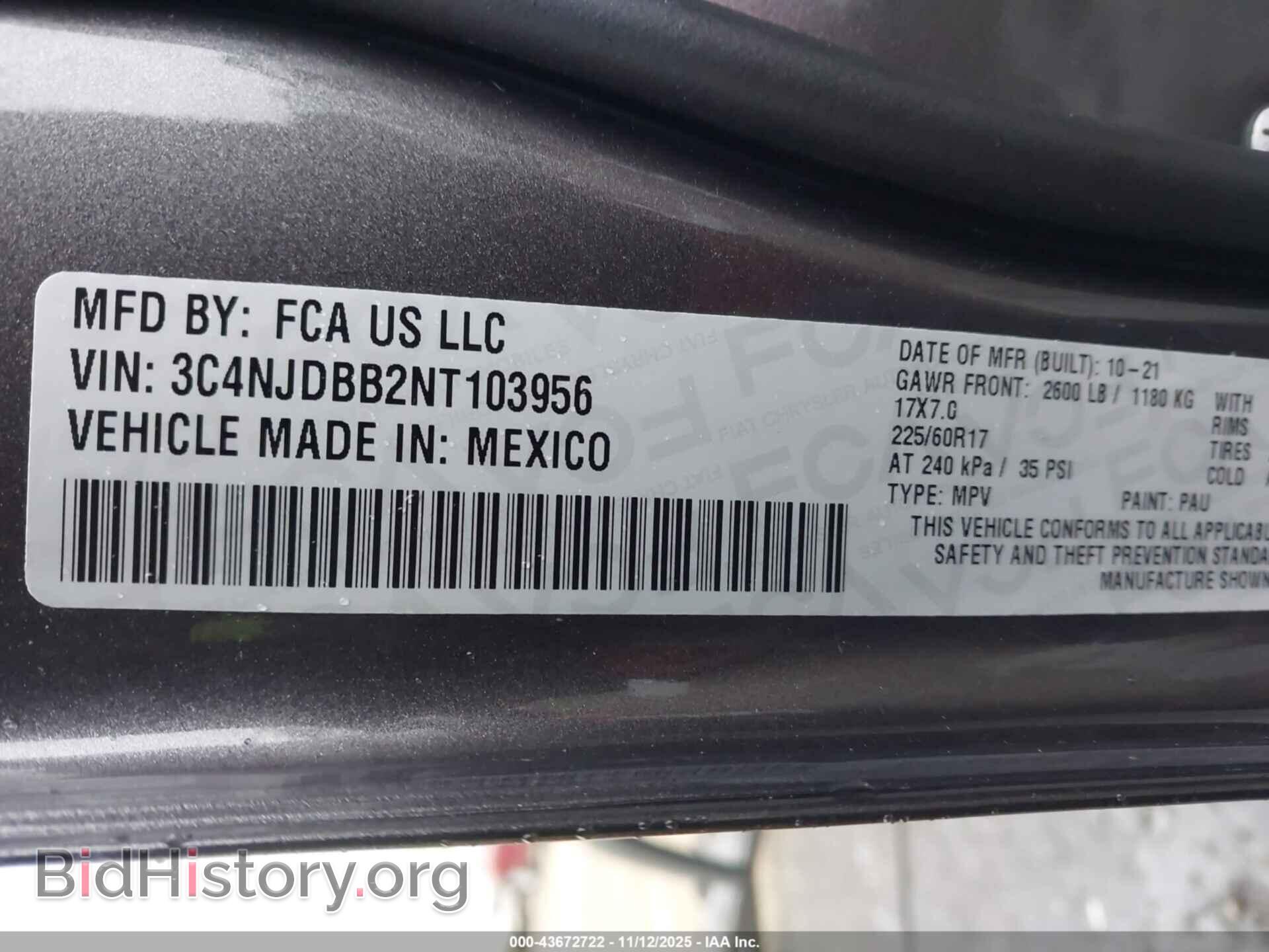 2022 JEEP COMPASS - VIN: 3C4NJDBB2NT103956 - Фото 9