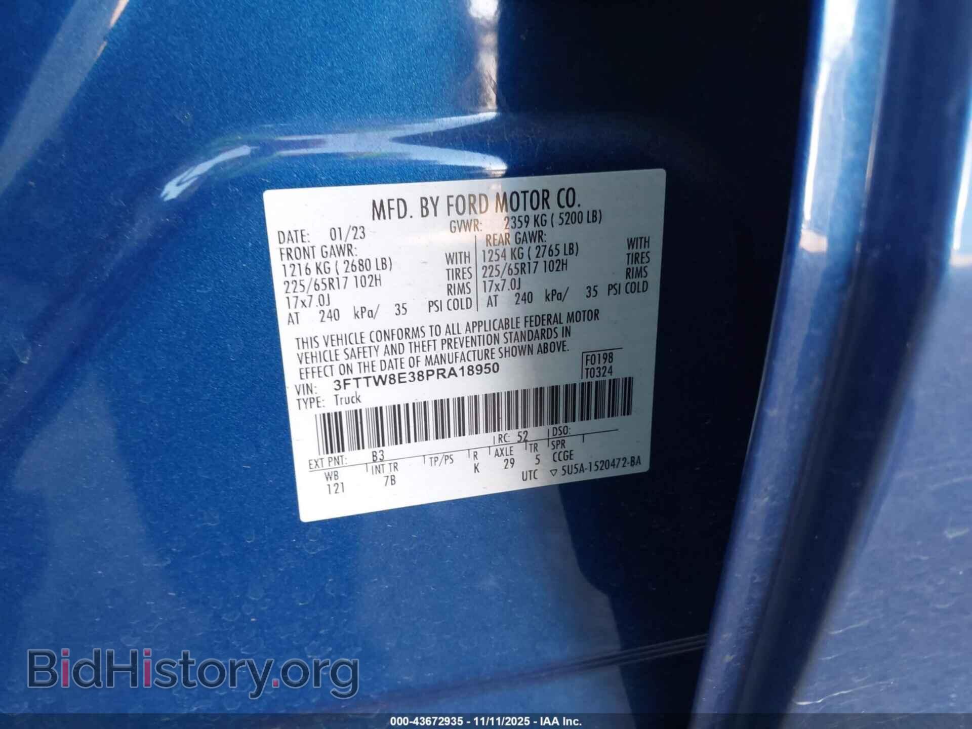 2023 FORD MAVERICK - VIN: 3FTTW8E38PRA18950 - Фото 9
