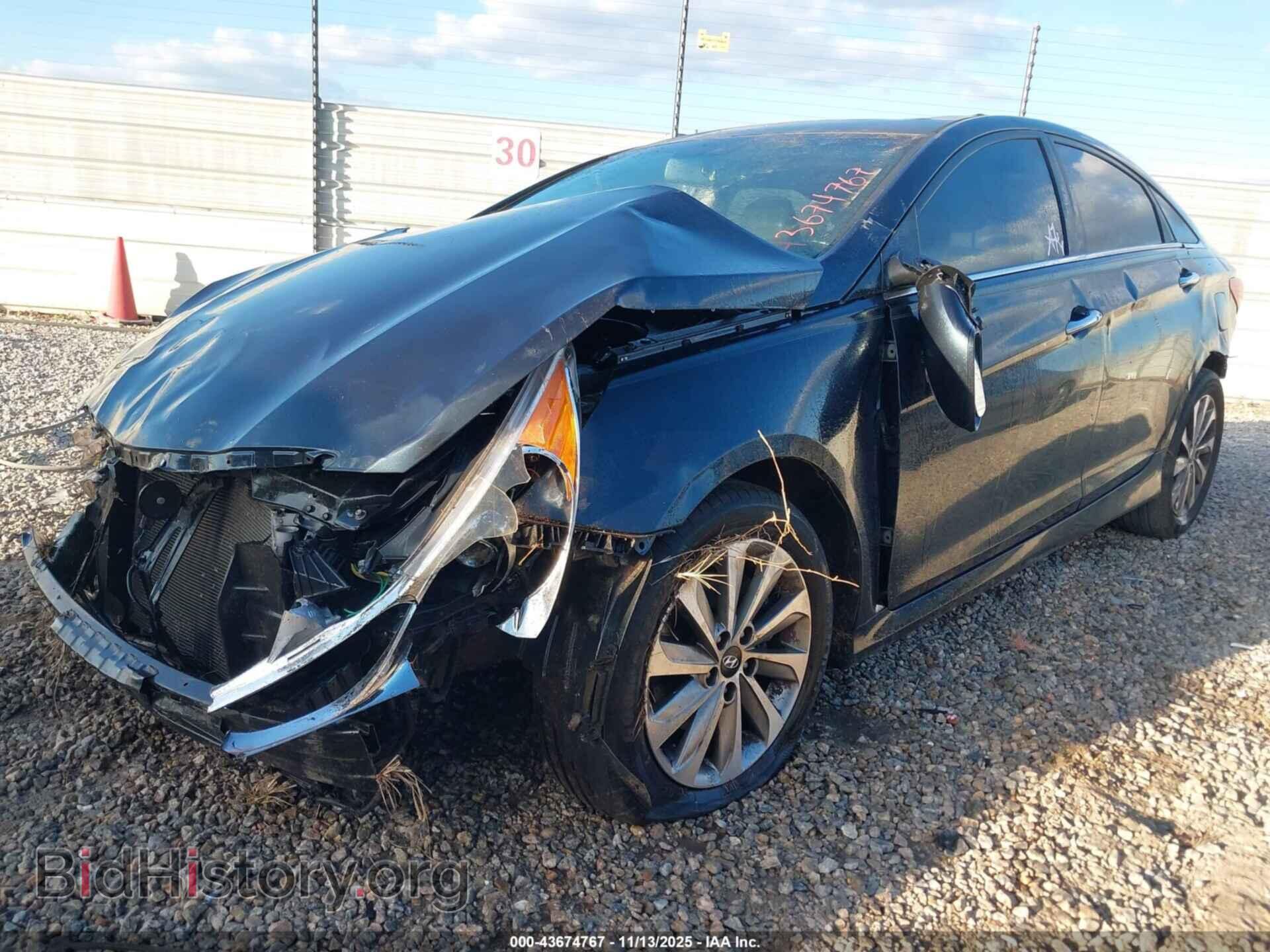 2014 HYUNDAI SONATA - VIN: 5NPEC4AC7EH825072 - Фото 2