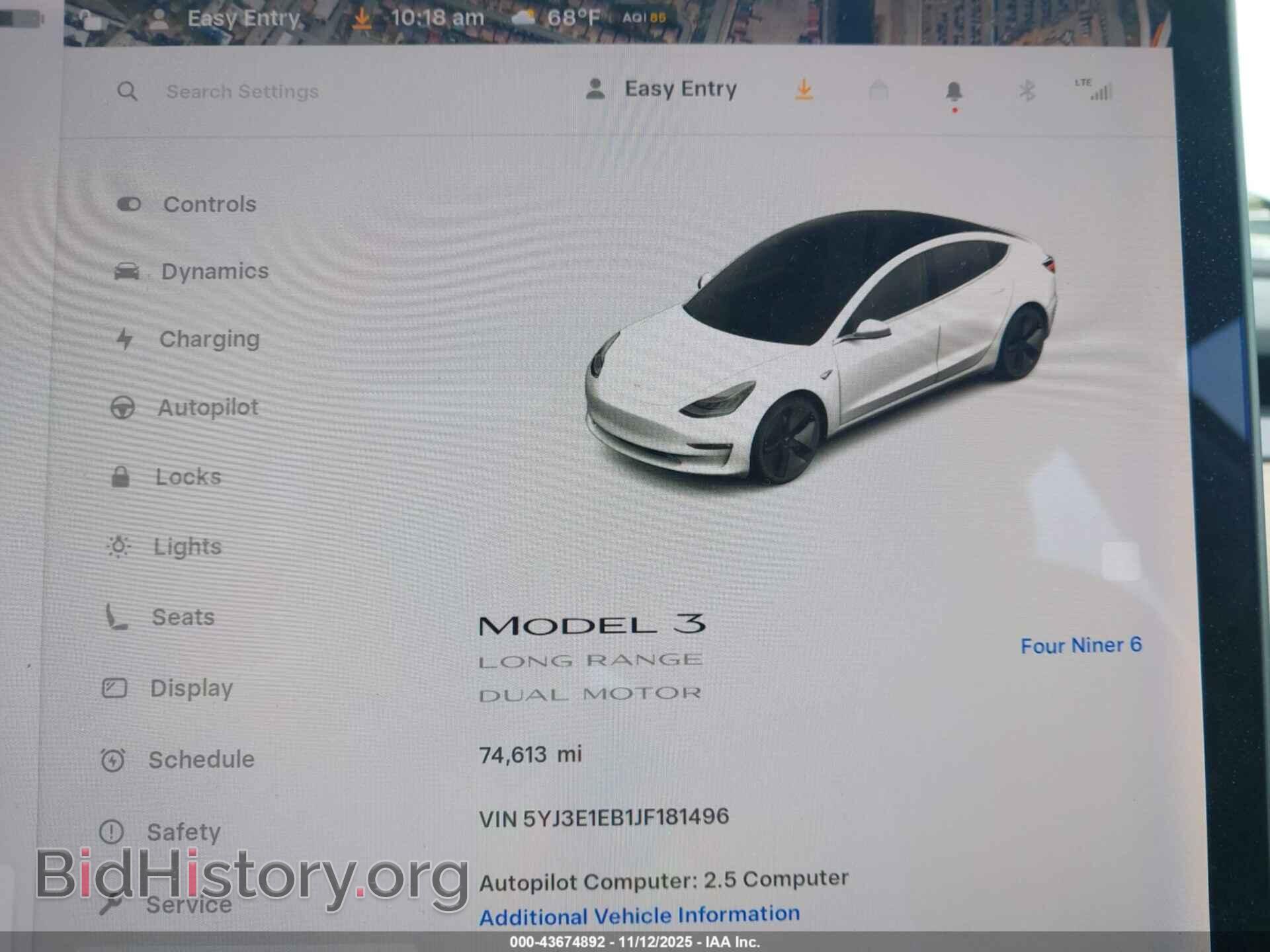 2018 TESLA MODEL 3 - VIN: 5YJ3E1EB1JF181496 - Photo 7
