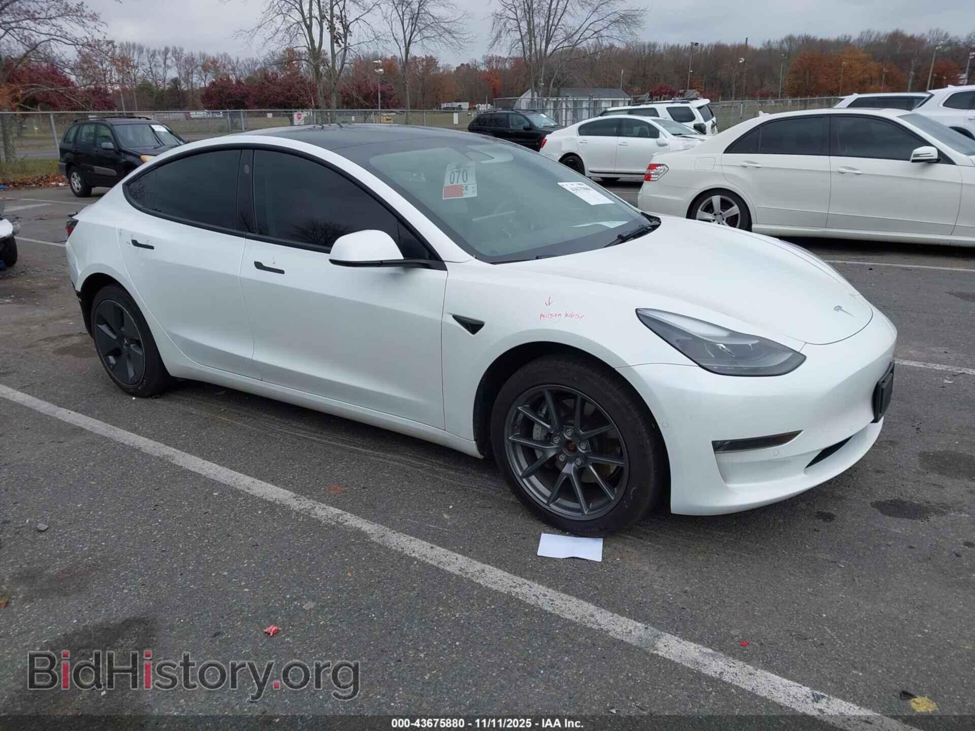 Photo 5YJ3E1EB0NF339221 - TESLA MODEL 3 2022