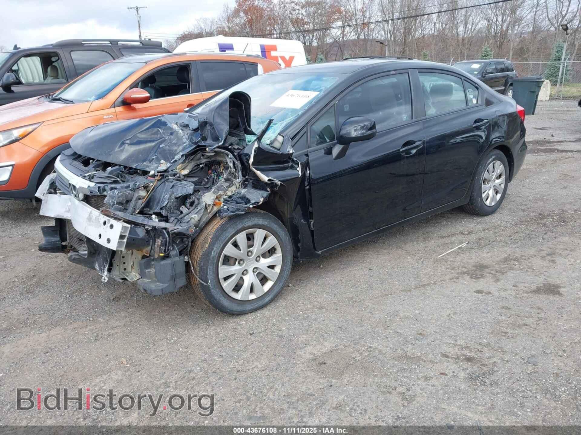 2012 HONDA CIVIC - VIN: 19XFB2F53CE366467 - Фото 2